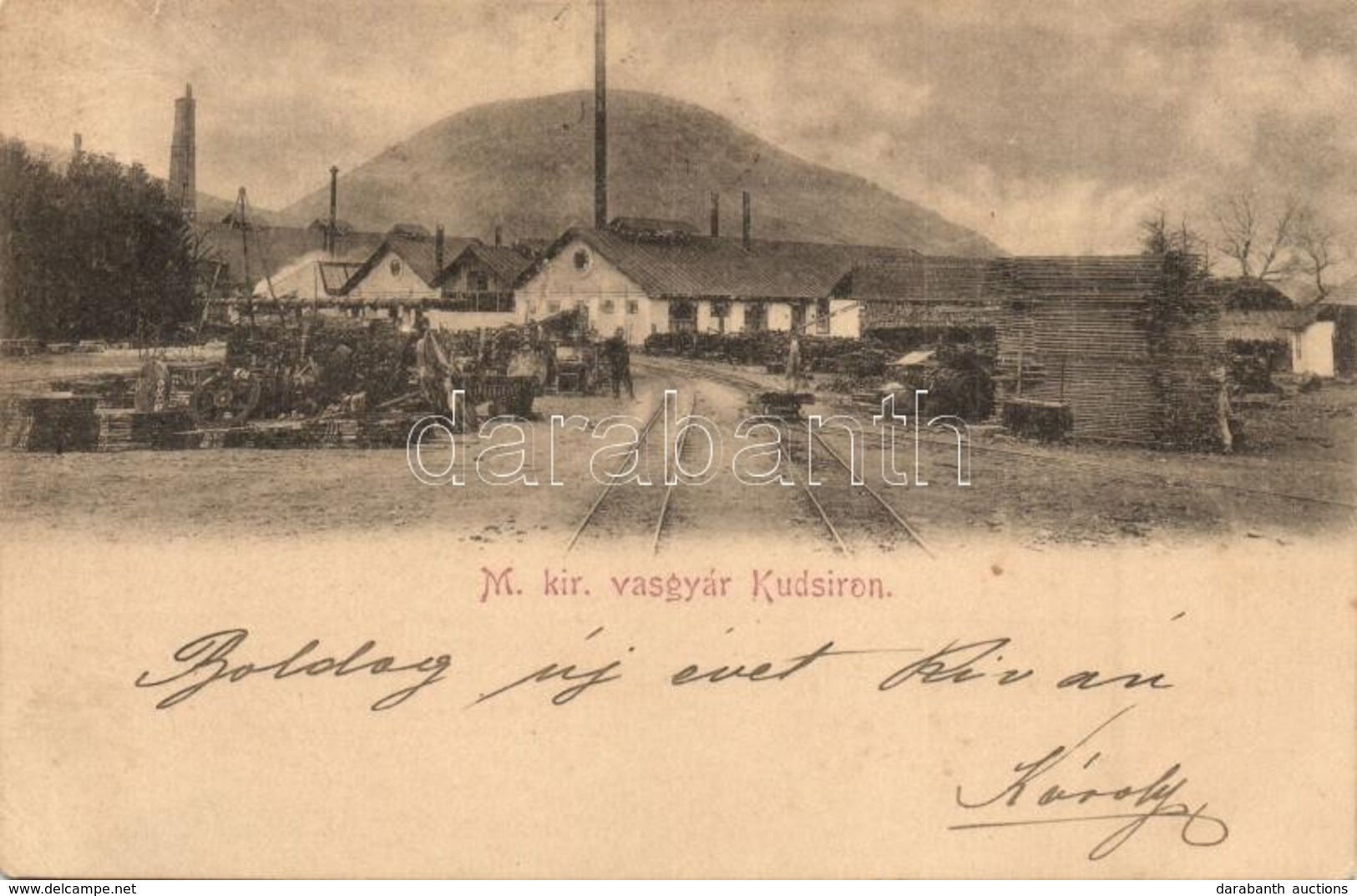 T2/T3 Kudzsir, Kudsir, Cugir; M. Kir Vasgyár, Iparvasút Sínpálya / Iron Works, Industrial Railway Tracks (Rb) - Sin Clasificación