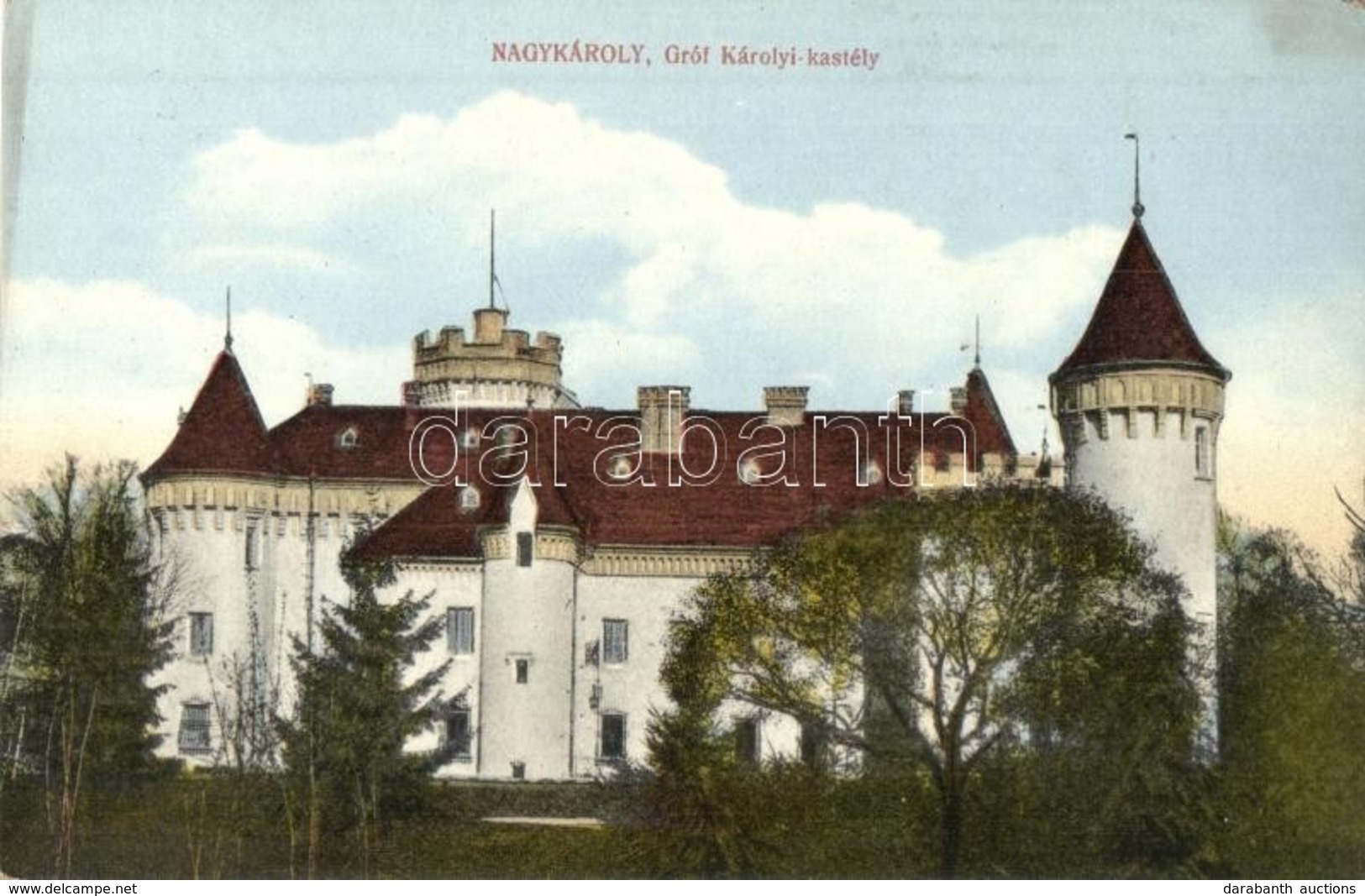 ** T2/T3 Nagykároly, Carei; Gróf Károlyi Kastély. Eigner Simon Kiadása / Castle (EK) - Non Classificati