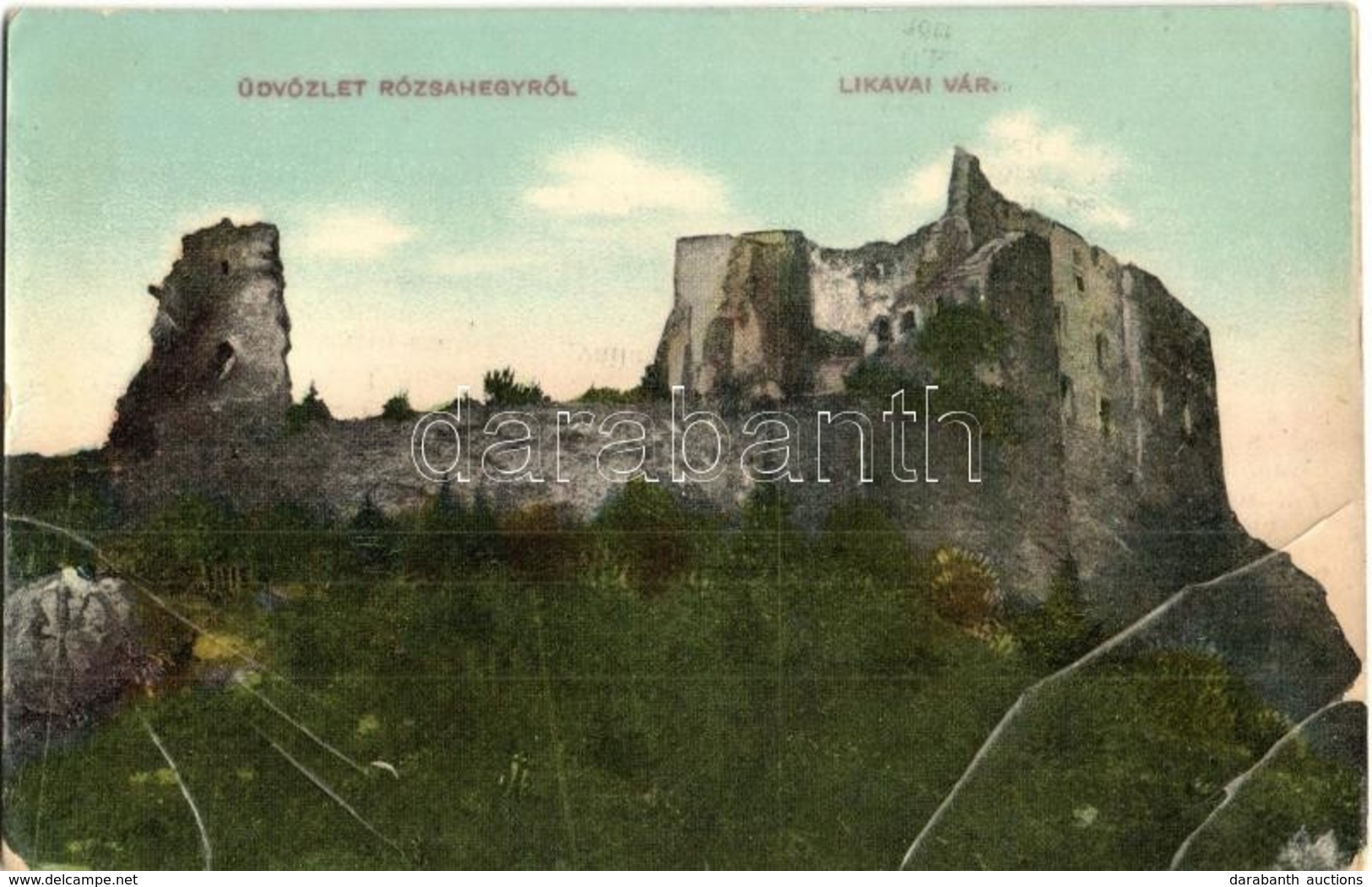 T3 1911 Likavka, Likava (Rózsahegy, Ruzomberok); Várrom. W.L. Bp. 2505. / Likavsky Zámok / Castle Ruins (EB) - Sin Clasificación