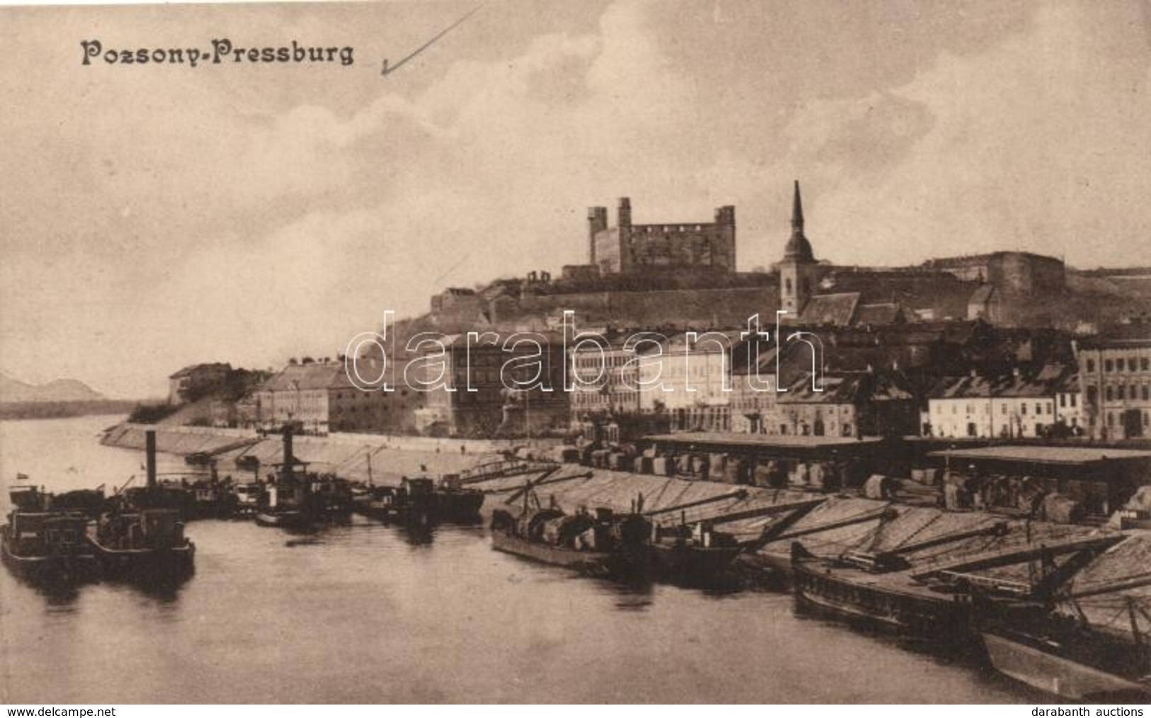 ** T2 Pozsony, Pressburg, Bratislava; Vár, Kikötő, Hajók / Castle, Port, Ships - Sin Clasificación