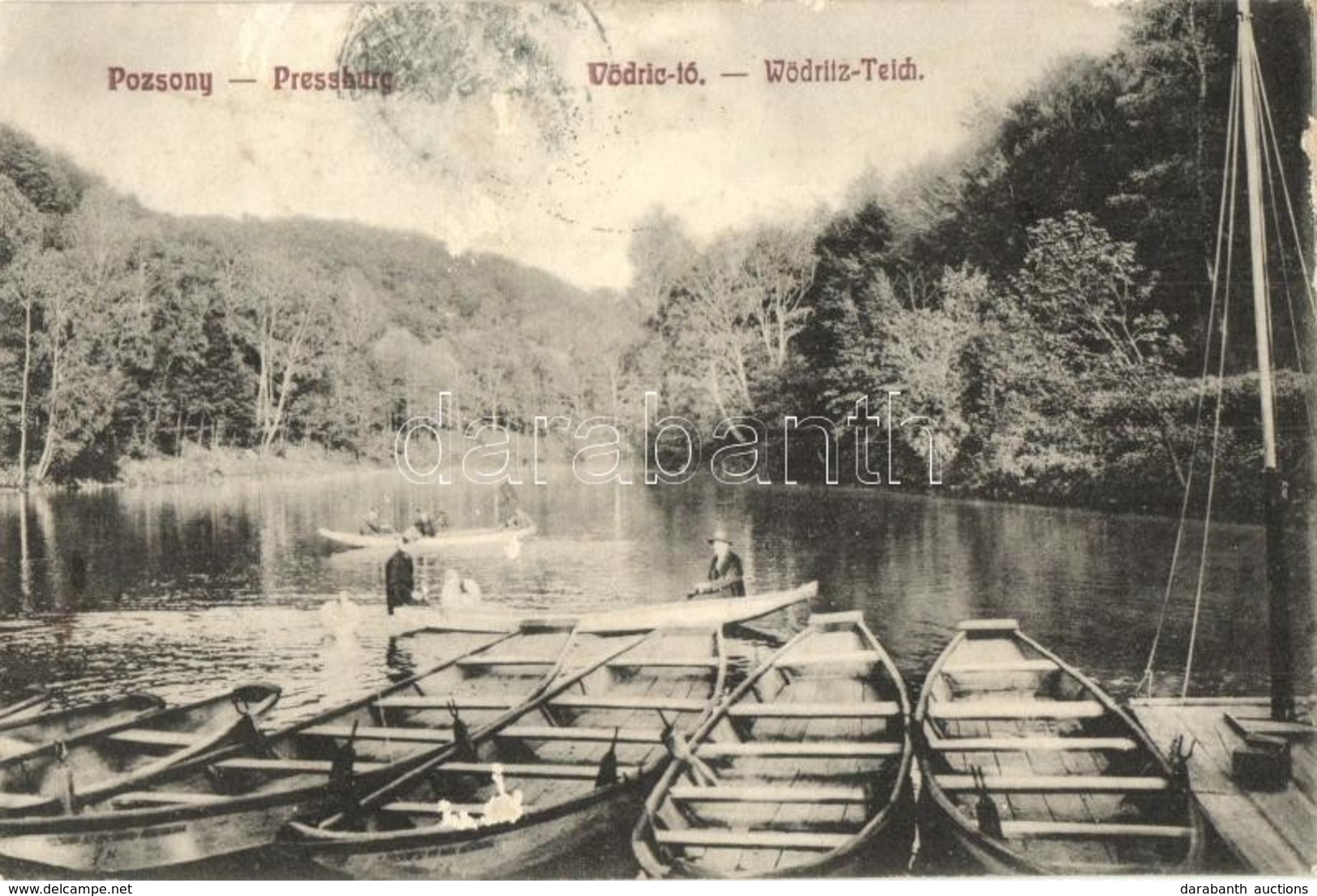 T2/T3 1911 Pozsony, Pressburg, Bratislava; Vödric-tó Csónakokkal / Wödritz Teich / Vydrica Lake (EK) - Sin Clasificación