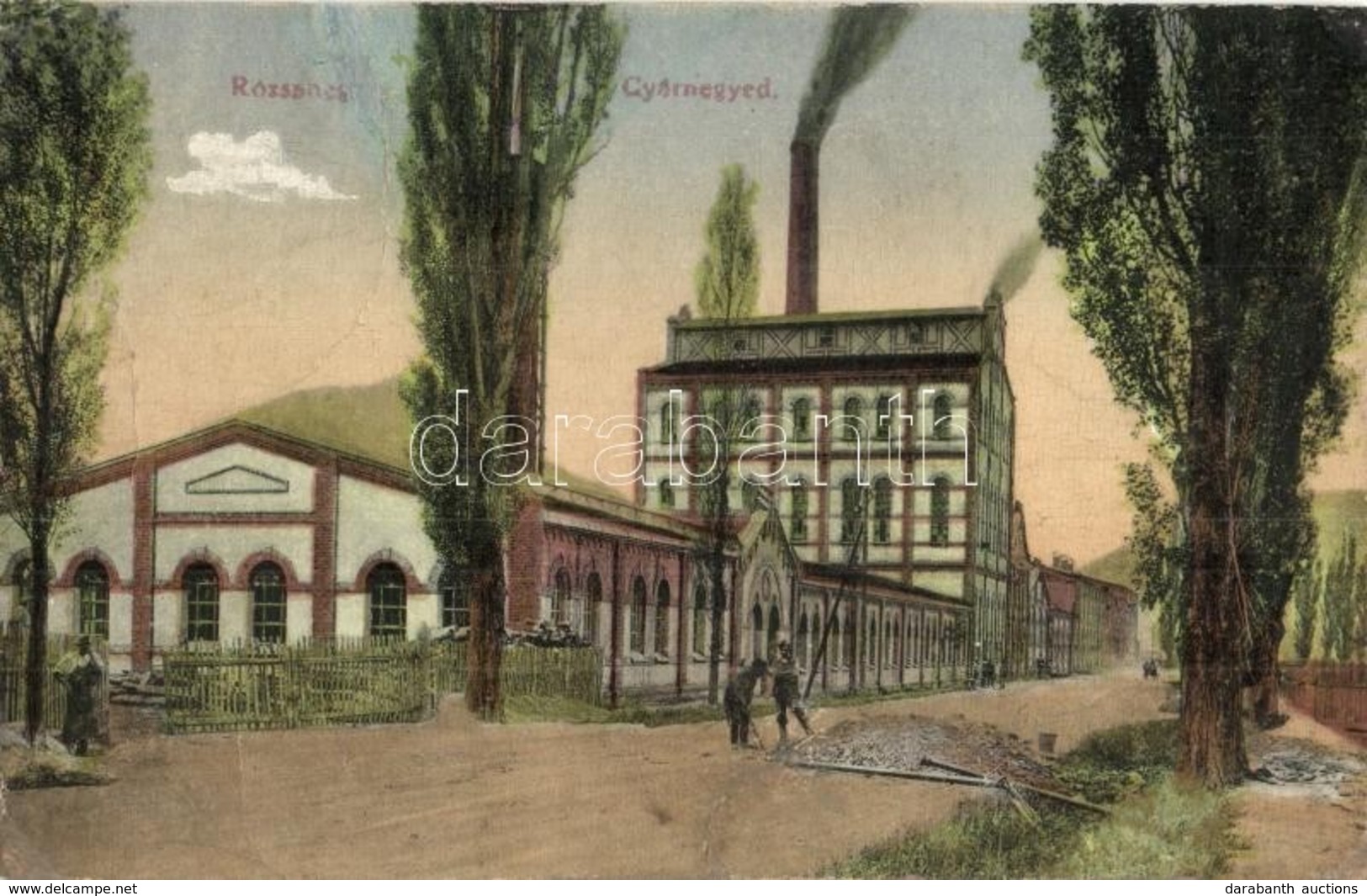 T3 Rózsahegy, Ruzomberok; Gyárnegyed, Munkások. Nyomta Glass & Tuscher / Industrial District, Factory Workers (r) - Sin Clasificación