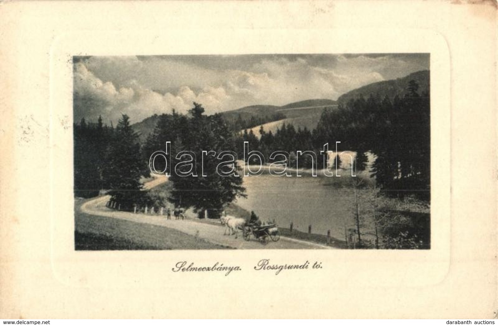 T2 Selmecbánya, Schemnitz, Banská Stiavnica; Rossgrundi Tó. Joerges 1910. / Rozgrundské Jazero / Lake - Sin Clasificación