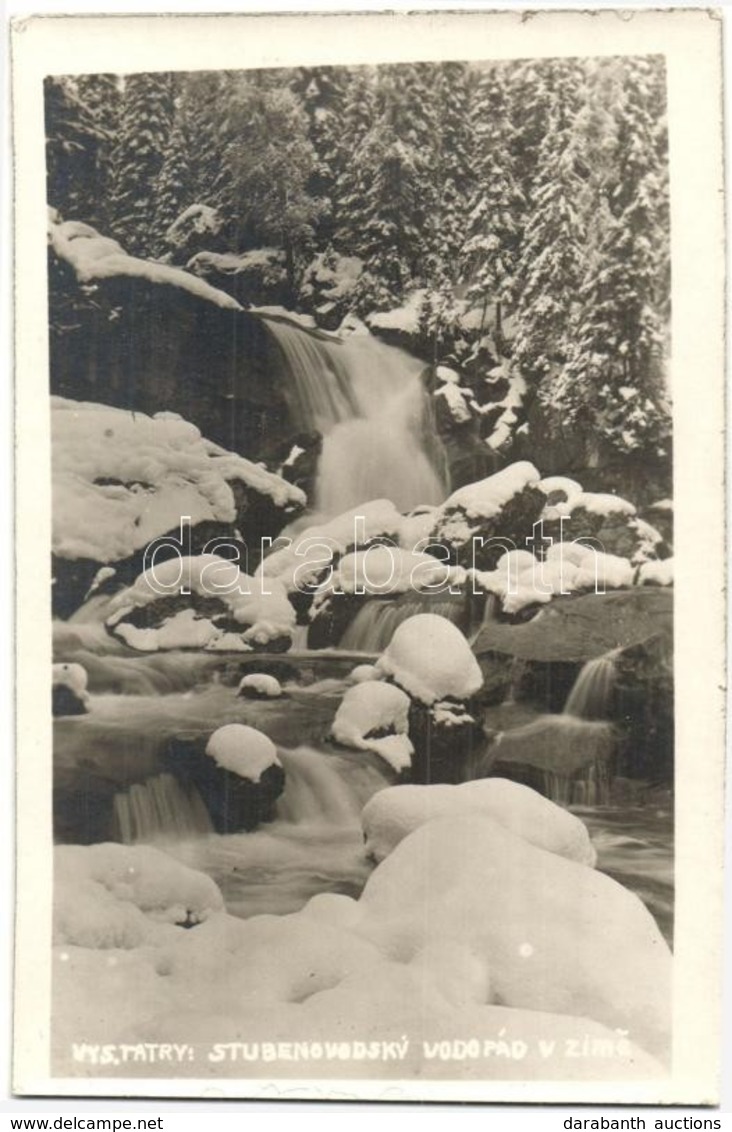 ** T1/T2 Tátra, Vízesés Télen / Stubenovodsky Vodopad V Zime / Waterfall In Winter - Sin Clasificación