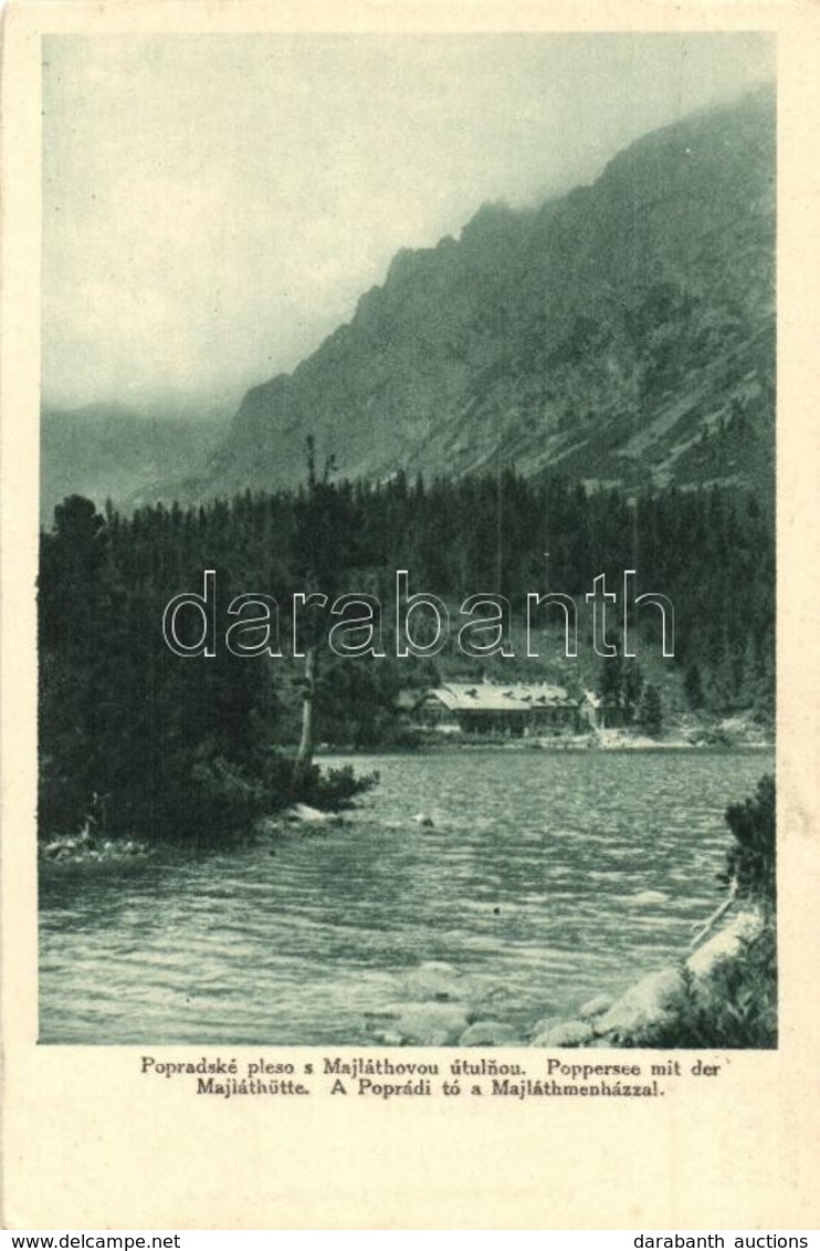 ** T1/T2 Tátra, Tatry; Poprádi-tó és Majláth Menház / Popradské Pleso, Majláthovou útulnou / Lake And Rest House - Non Classificati