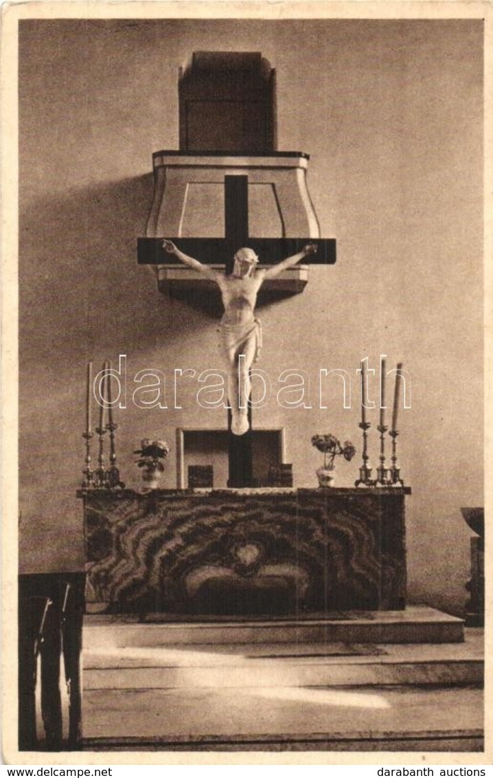 ** T2 Trencsén, Trencín; Evangélikus Templom Belső, Oltár / Church Interior, Altar - Non Classificati