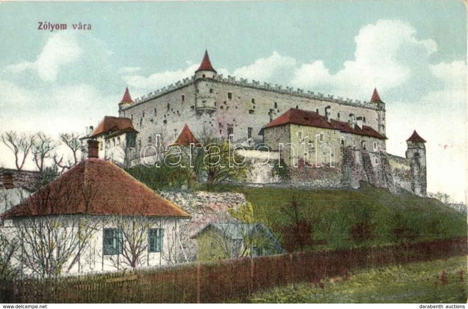 ** T2/T3 Zólyom, Zvolen; Vár / Zvolensky Zámok, Hrad / Castle (megerősített Sarkak / Restored Corners) - Sin Clasificación