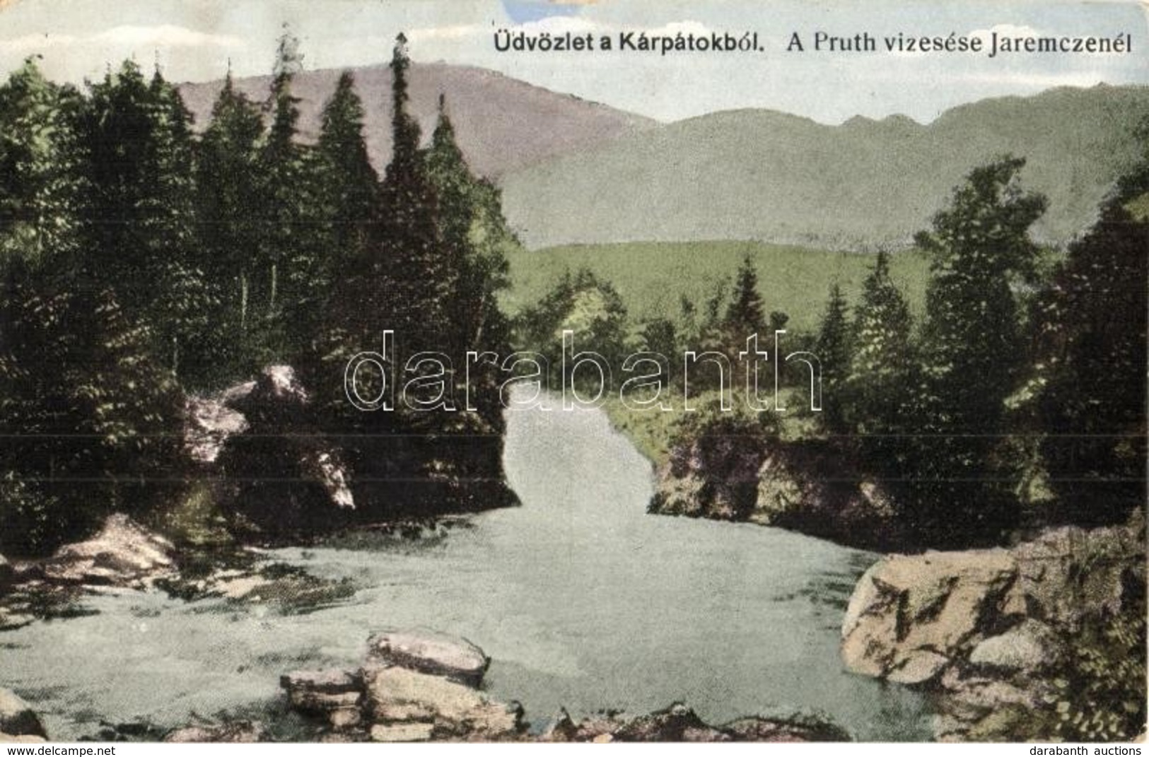 T2/T3 Kárpátok, Pruth Vízesés Jaremczenél / Waterfall By Yaremche - Ohne Zuordnung