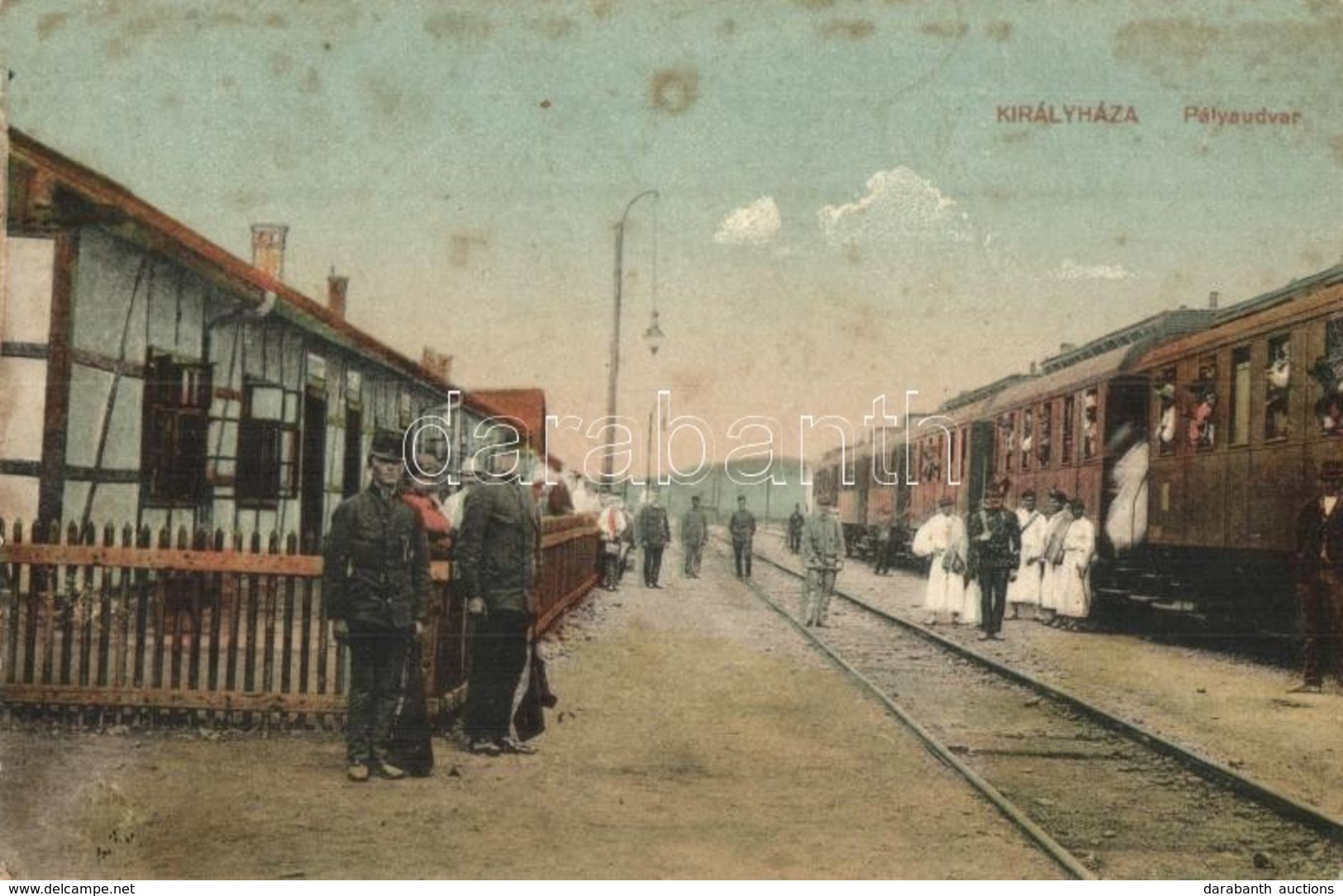 ** T2/T3 Királyháza, Koroleve; Vasútállomás és Vonat / Bahnhof / Railway Station With Train (fl) - Ohne Zuordnung