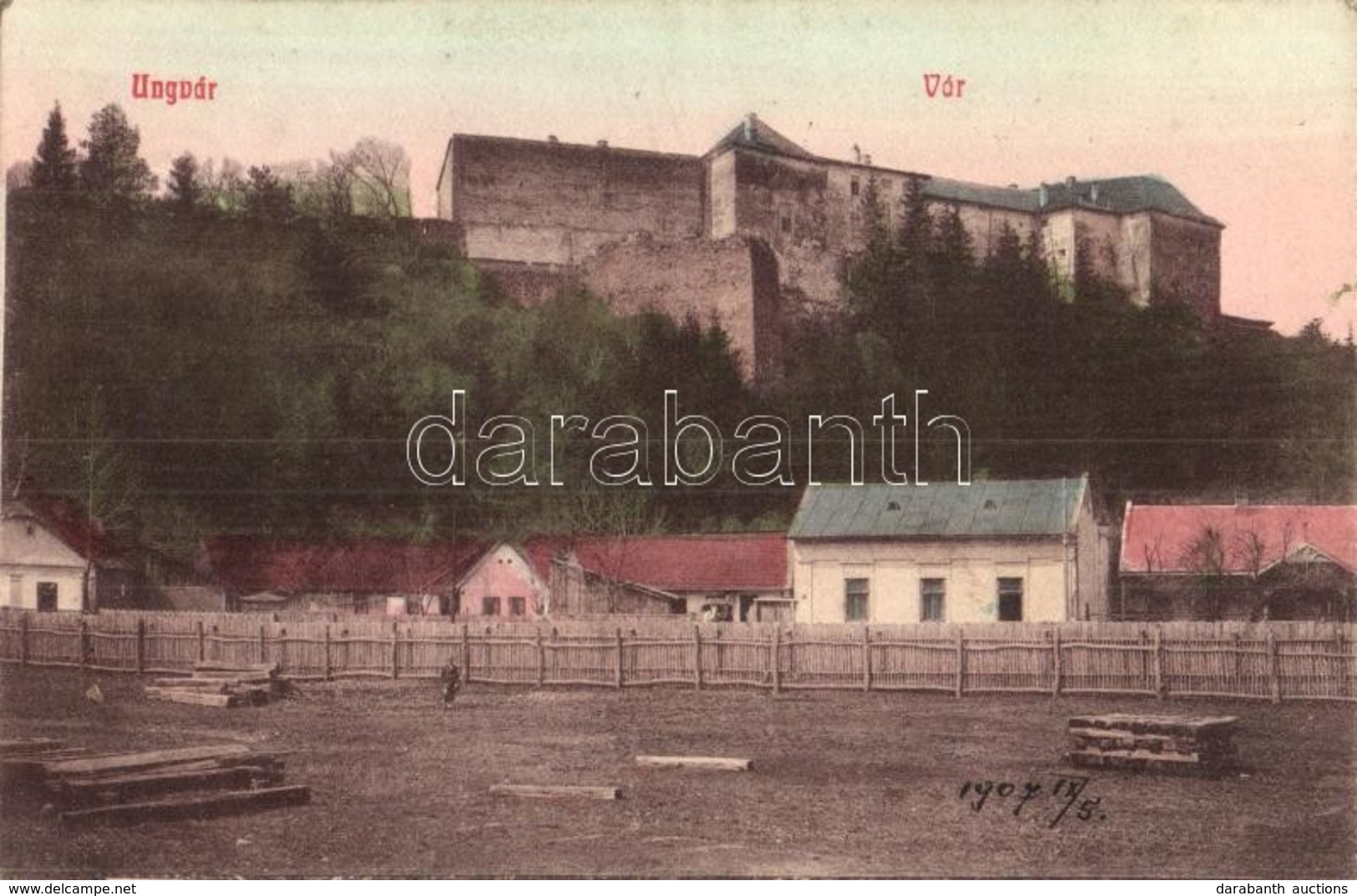 T2 1907 Ungvár, Uzshorod, Uzhorod; Vár / Castle - Sin Clasificación