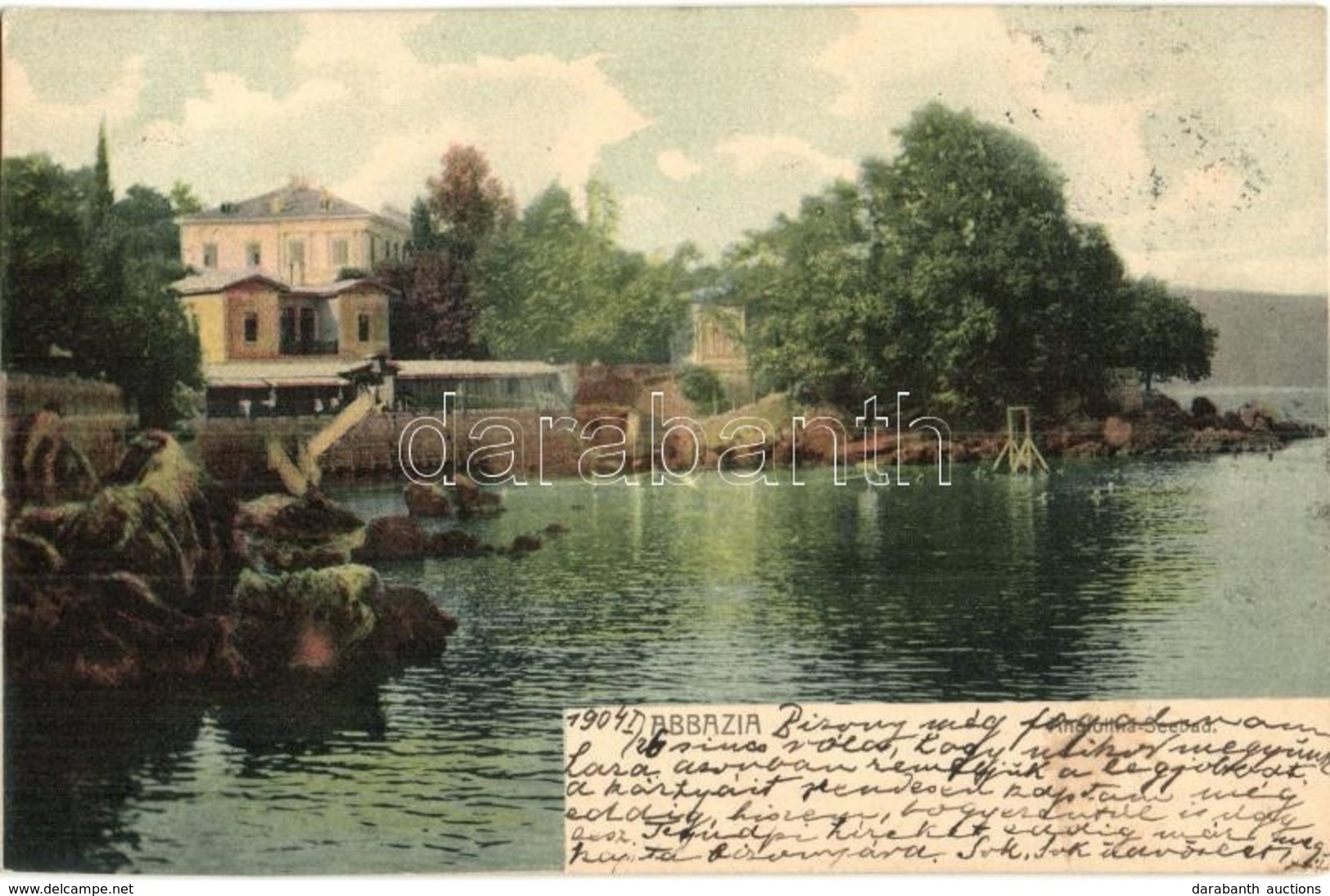 T2 1904 Abbazia, Angiolina Seebad / Seashore, Hotel - Non Classificati