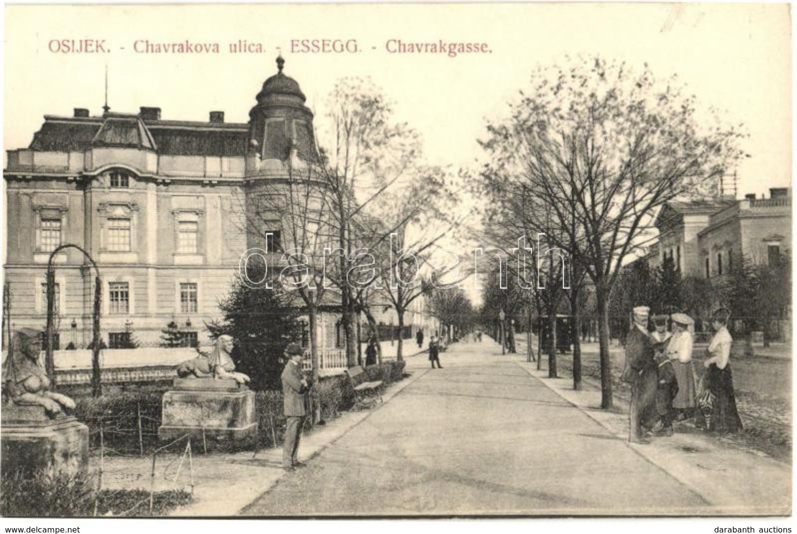 T2 1913 Eszék, Esseg, Osijek; Chavrakova Ulica / Chavrakgasse / Street - Sin Clasificación