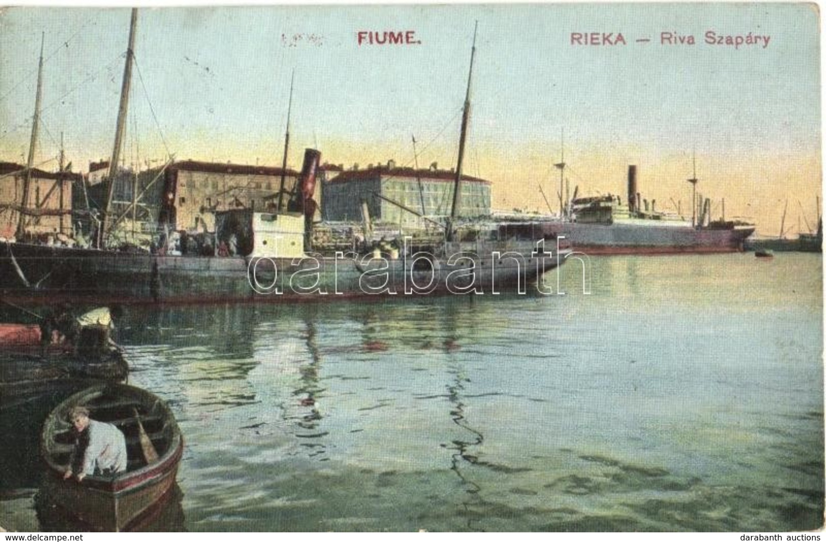 T2 1915 Fiume, Rijeka; Riva Szapáry, Ships - Ohne Zuordnung