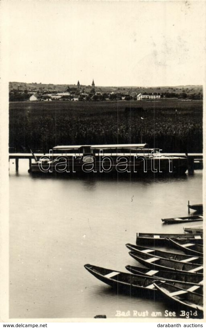 T2 Ruszt, Rust; Bad Rust Am Neusiedler See / Ruszti Strandfürdő A Fertő-tónál, Csónak Kikötő, Motorcsónak / Boat Harbor, - Sin Clasificación