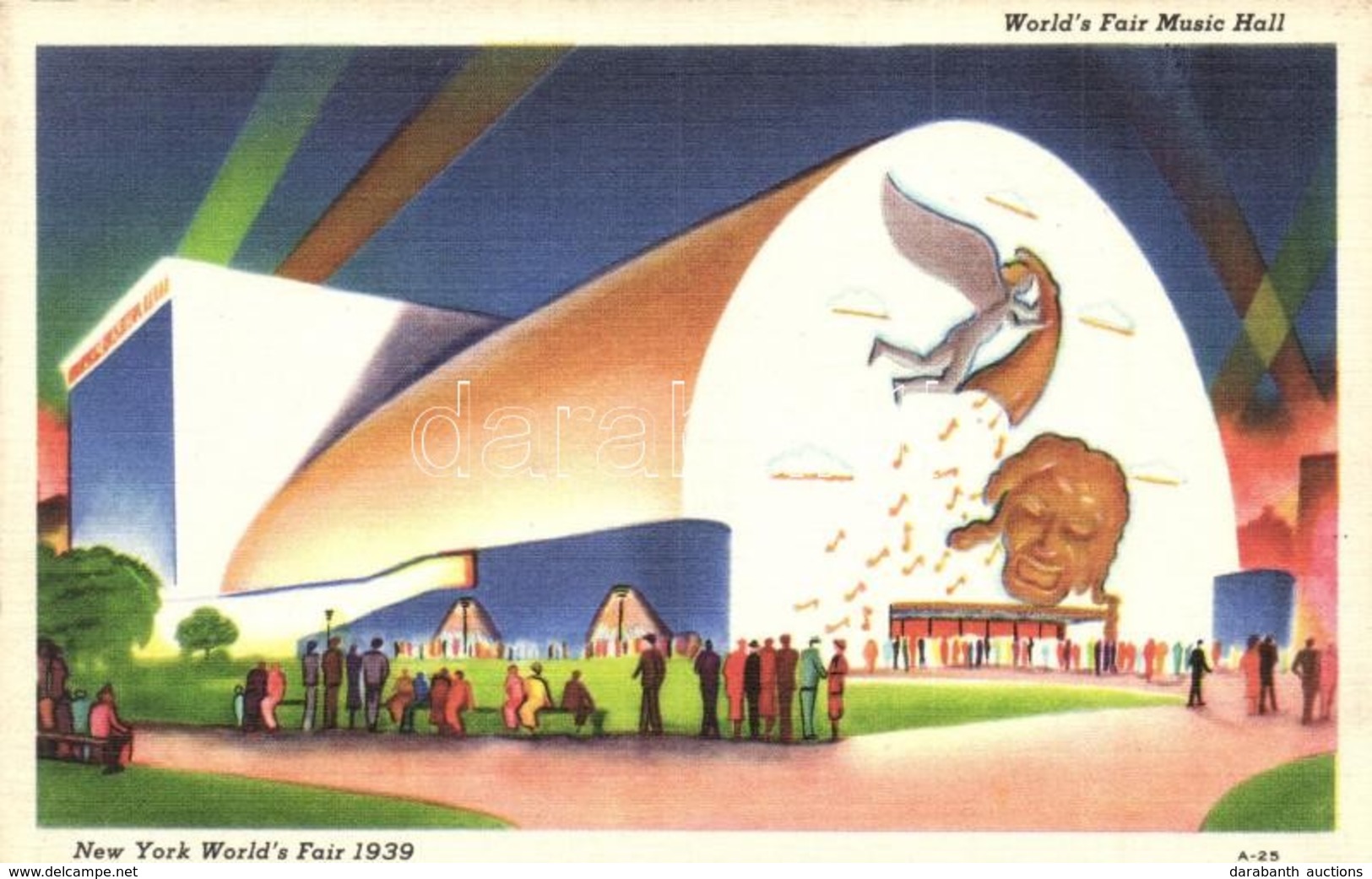 ** T1 1939 New York, World's Fair, Music Hall. Art Postcard - Ohne Zuordnung