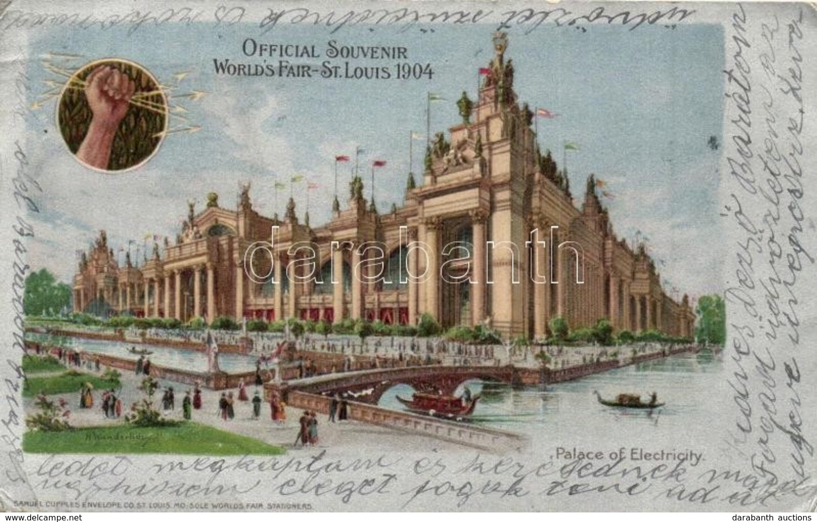 T2/T3 1904 Saint Louis, St. Louis; World's Fair, Palace Of Electricity. Samuel Cupples Silver Litho Art Postcard S: H. W - Sin Clasificación