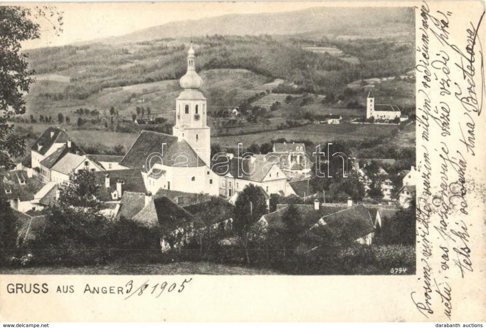 T2/T3 1905 Anger, General View, Church (EK) - Sin Clasificación