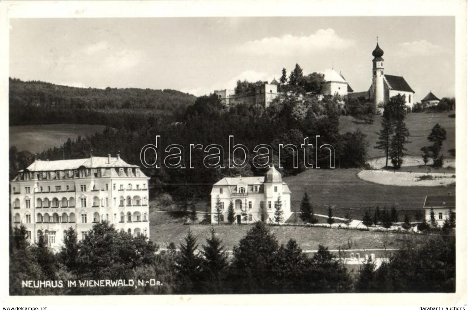 T2/T3 Neuhaus, Neuhaus Im Wienerwald; Burg Neuhaus, Curhotel D'Orange. P. Ledermann / Castle, Church, Spa Hotel, Villa ( - Sin Clasificación