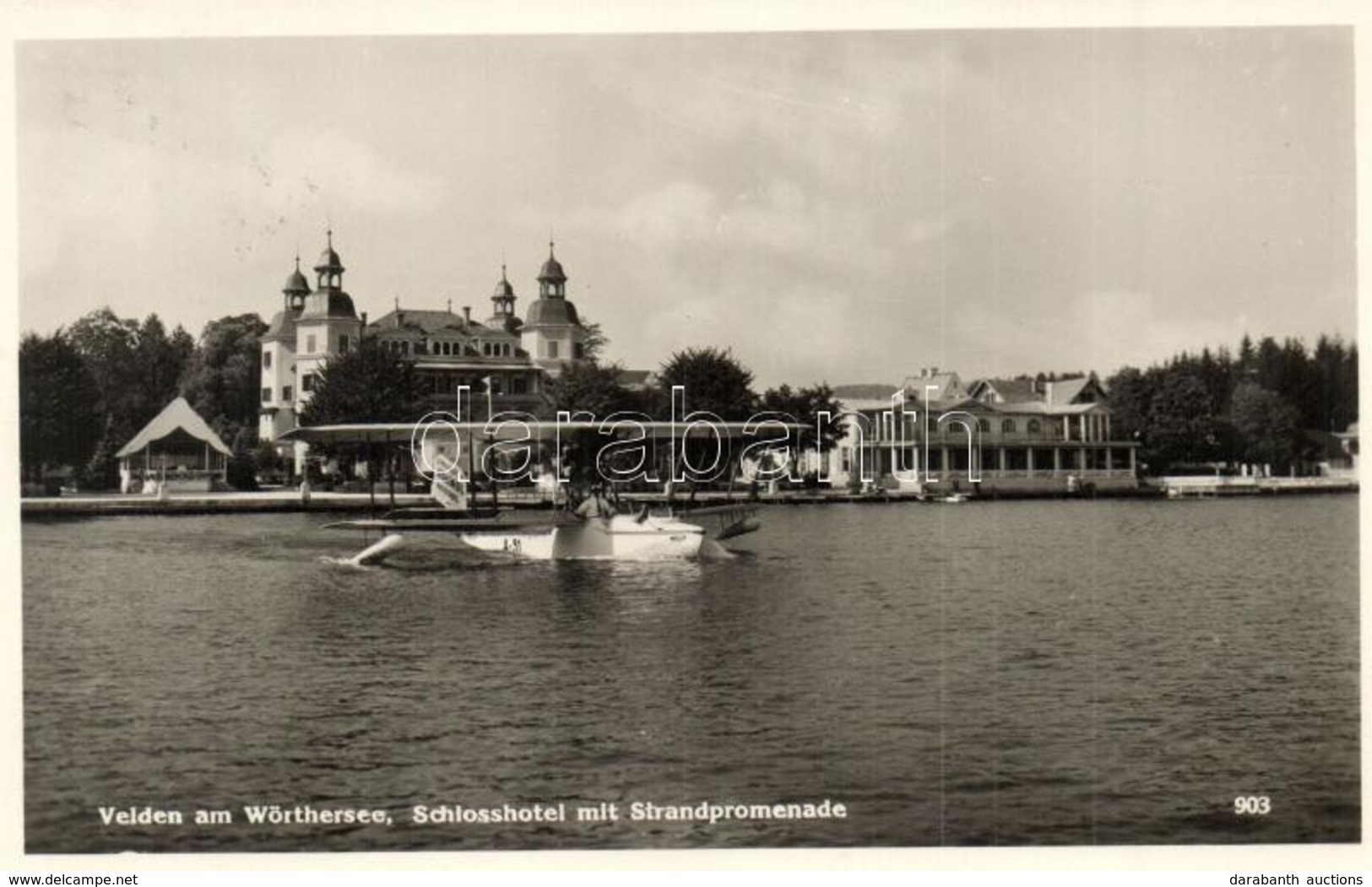 T2 Velden Am Wörthersee, Schlosshotel Mit Strandpromenade / Castle Hotel With Promenade, Seaplane A-51 'Nelly'. Wir Flie - Unclassified