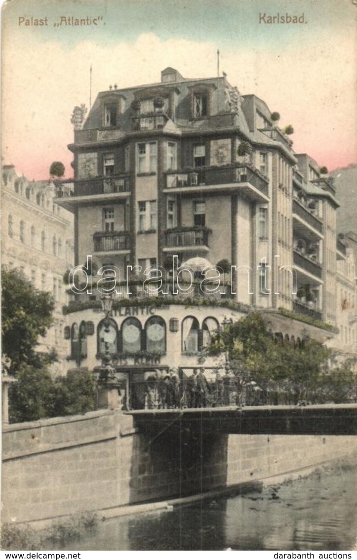 T2 Karlovy Vary, Karlsbad; Palast Atlantic / Hotel, Bridge - Ohne Zuordnung