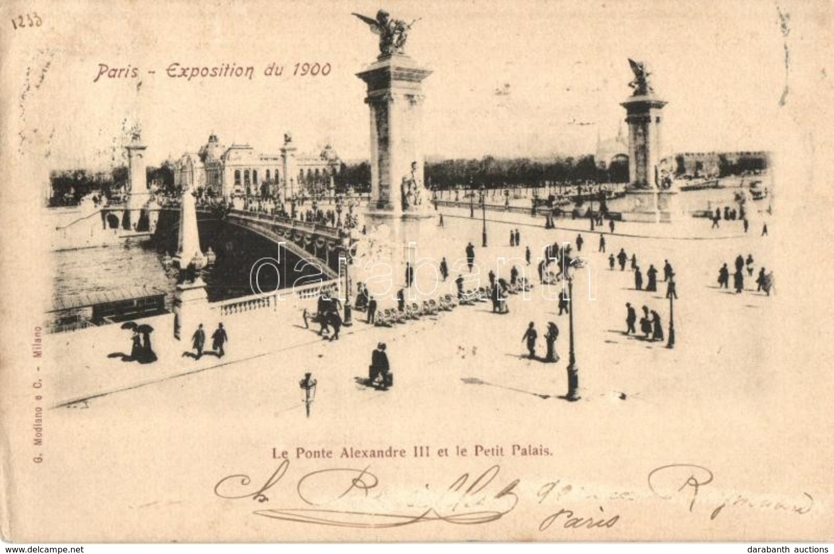 T2/T3 1900 Paris, Exposition Universelle, Le Ponte Alexandre III, Petit Palais / Bridge, Palace (EK) - Sin Clasificación