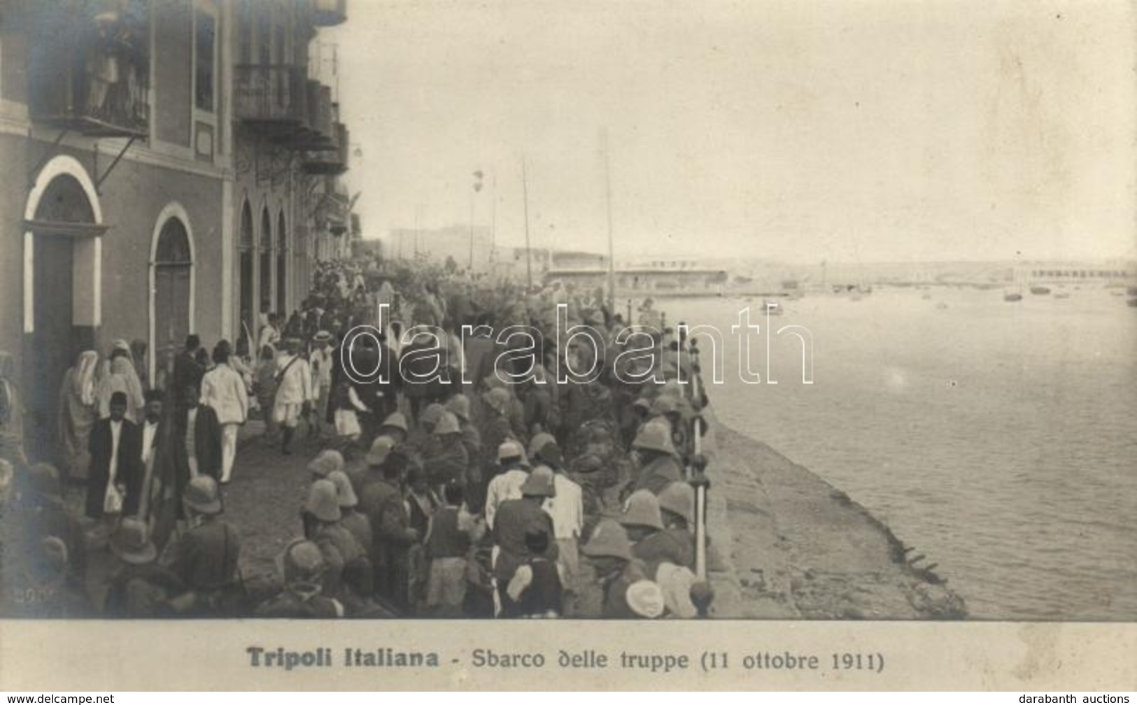 ** T2 1911 Tripoli Italiana, Sbarco Delle Truppe / Italian Landing In Libya - Non Classificati