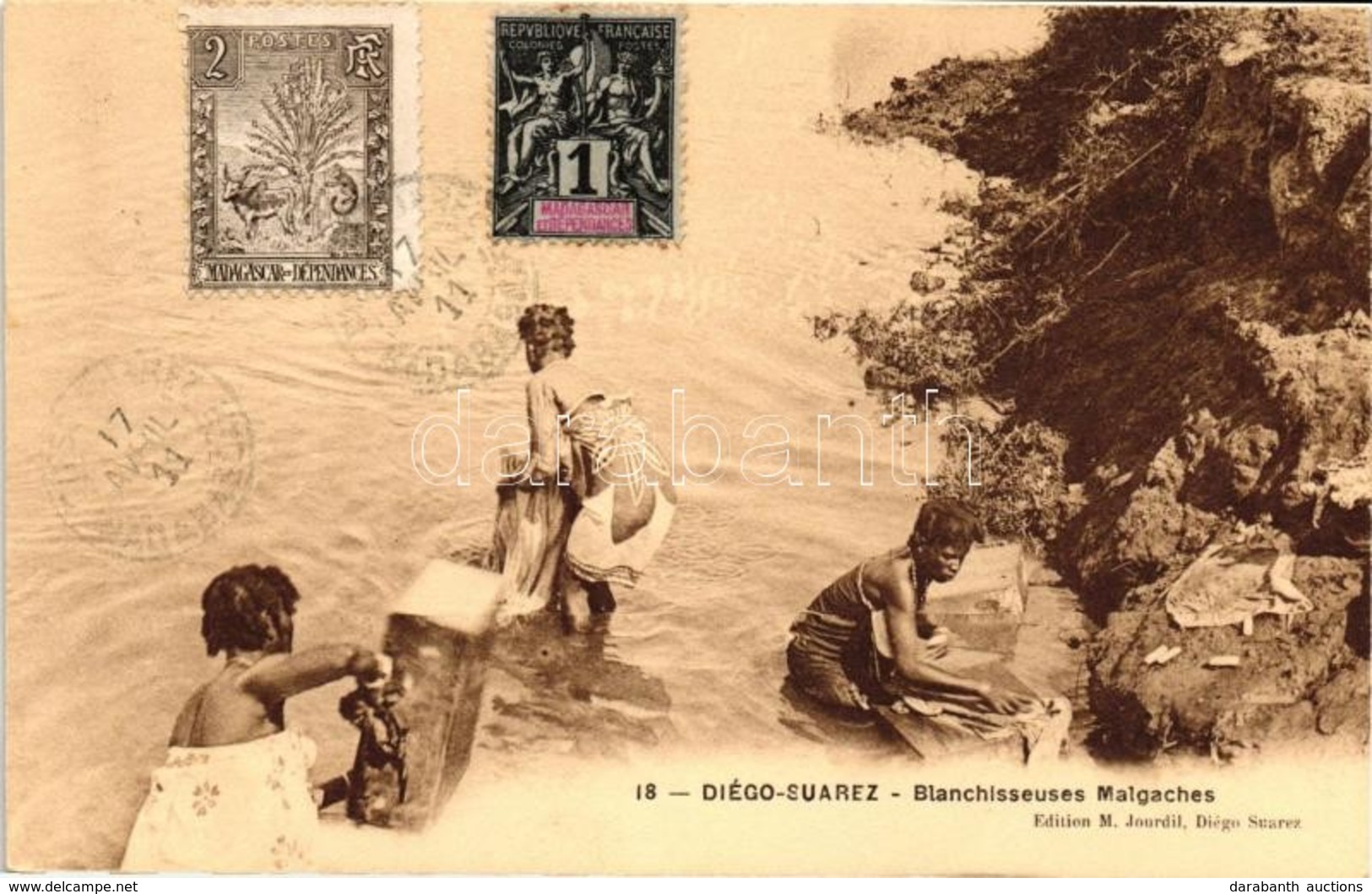 * T2 Antsiranana, Diego Suarez; Blanchisseuses Malgaches / Laundresses - Ohne Zuordnung