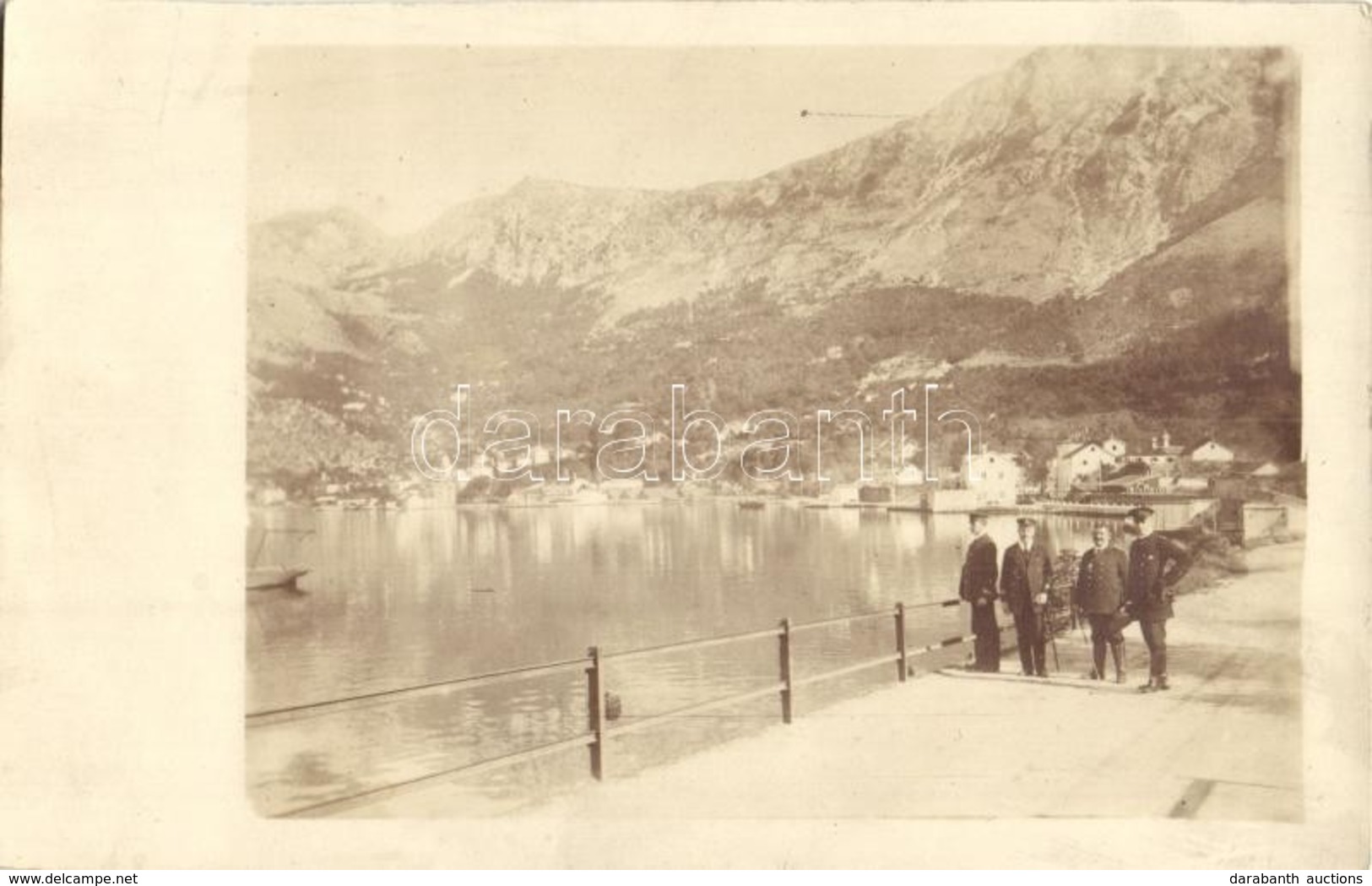 * T2 1915 Risan, Risano; Bay Of Kotor, K.u.K. Kriegsmarine Naval Officers. Photo - Non Classificati