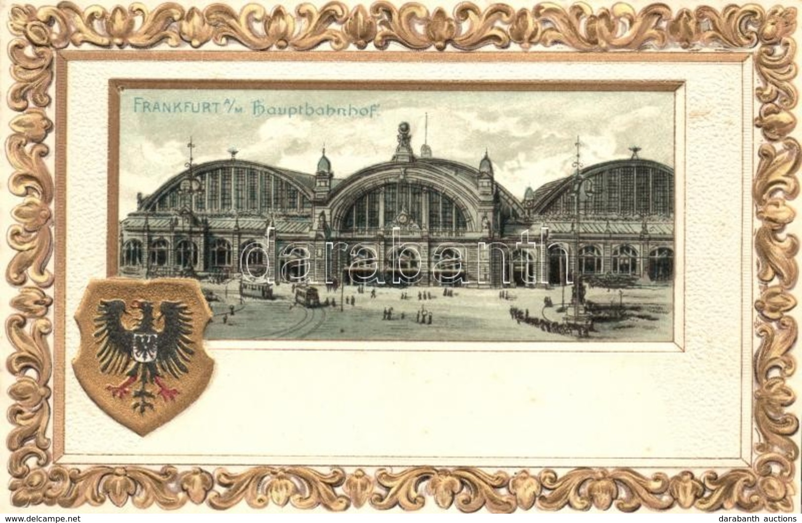 ** T1/T2 Frankfurt Am Main, Hauptbahnhof / Railway Station, Emb. Litho - Sin Clasificación