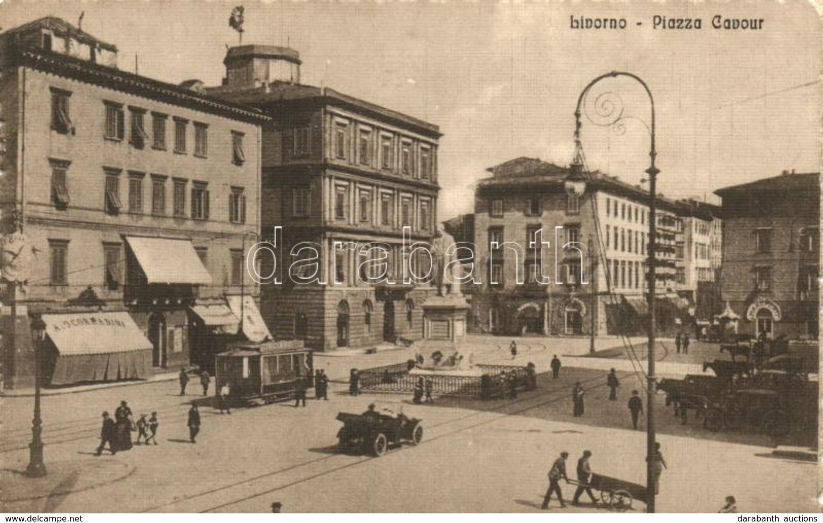 ** T2 Livorno, Piazza Cavour / Square, Statue - Non Classificati