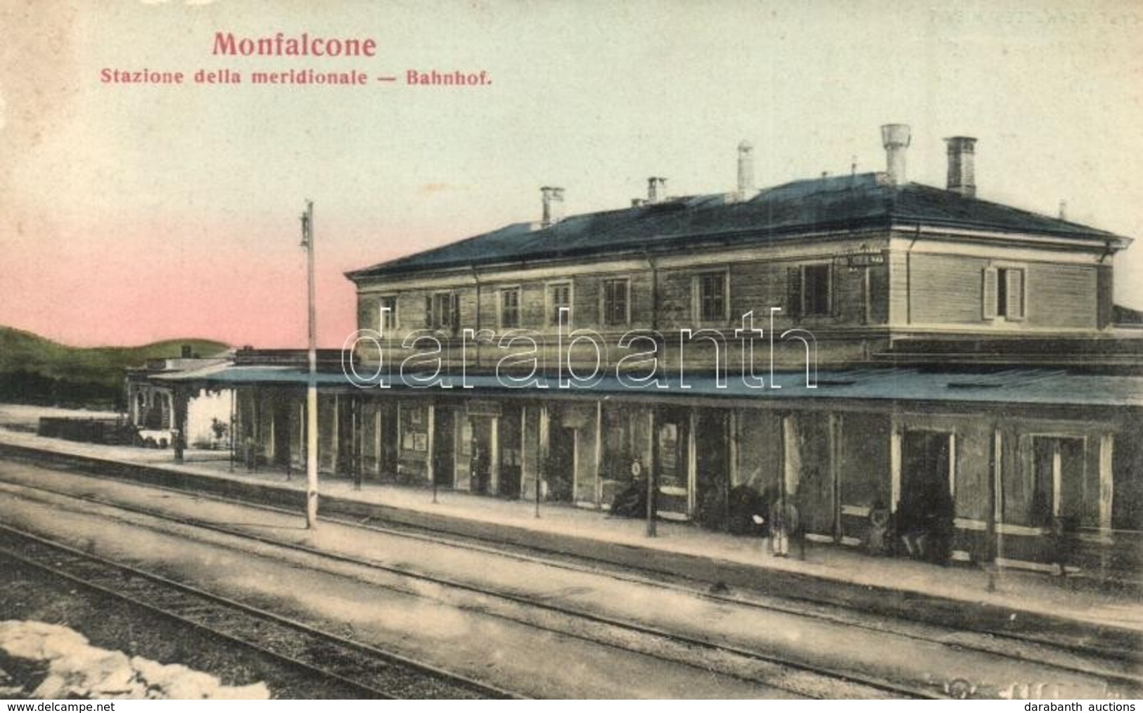 ** T2/T3 Monfalcone, Stazione Della Meridionale / Bahnhof / Railway Station (felületi Sérülés / Surface Damage) - Ohne Zuordnung
