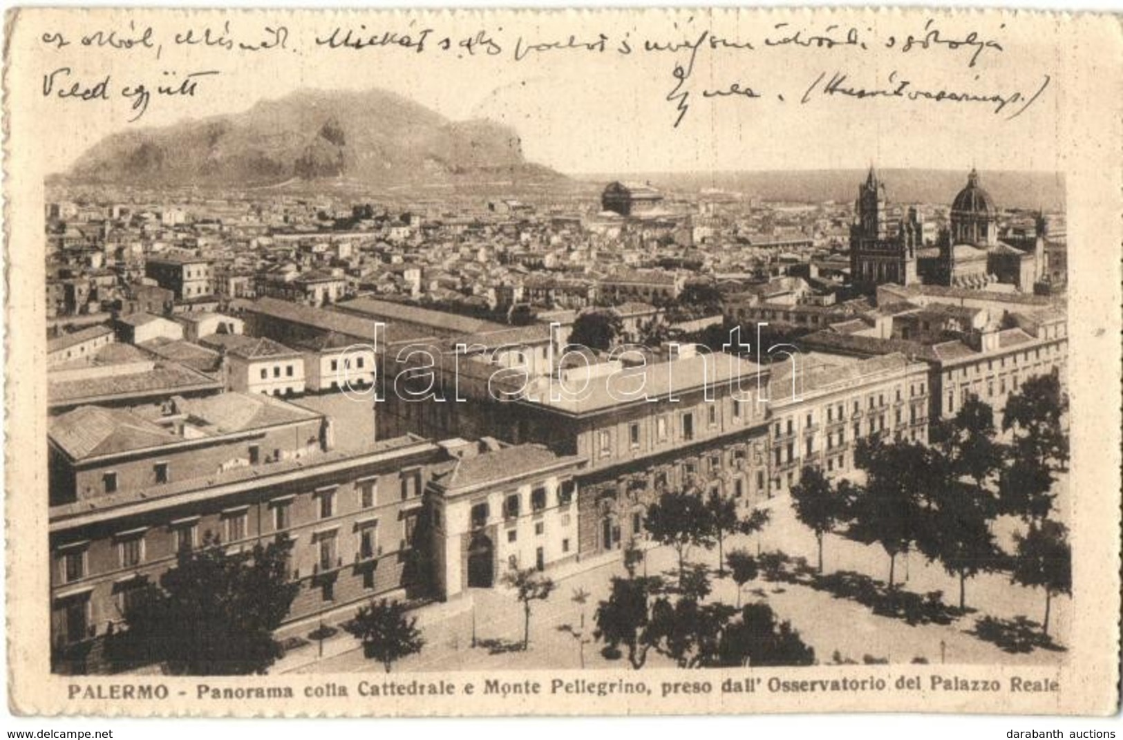 * T2/T3 Palermo, Cattedrale E Monte Pellegrino, Observatorio Del Palazzo Reale / Cathedral, Mountain, Observatory And Pa - Sin Clasificación
