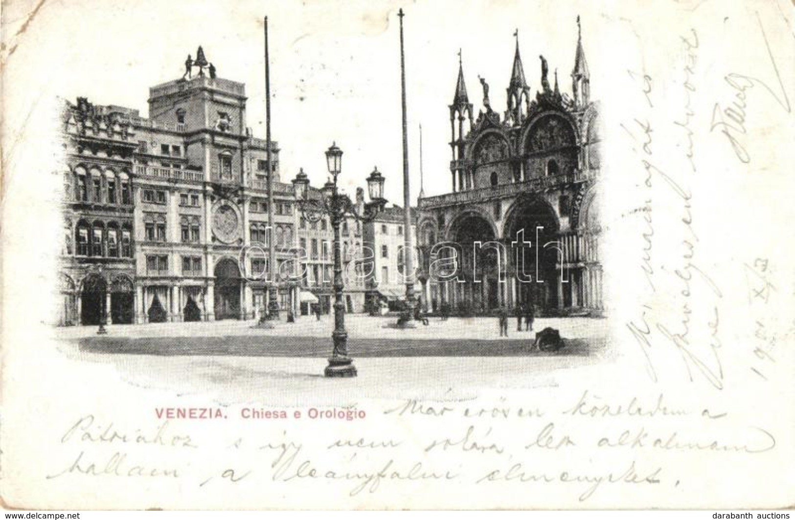 * T3 1901 Venice, Venezia; Chiesa E Orologio / Church And Clock Tower  (EB) - Sin Clasificación