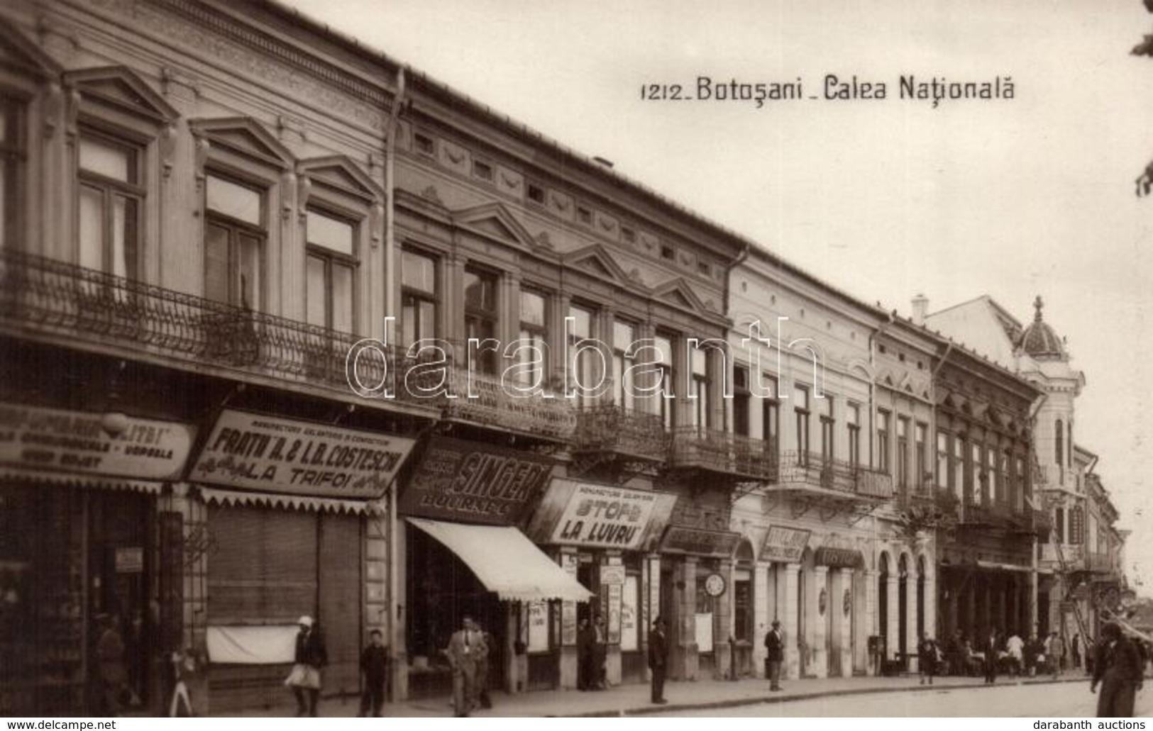 ** T1 Botosani, Botosány; Calea Nationala, Fratii A. & L.B. Costesch La Trifoi, Stof La Luvru, Singer, Sticlária Jancu L - Sin Clasificación