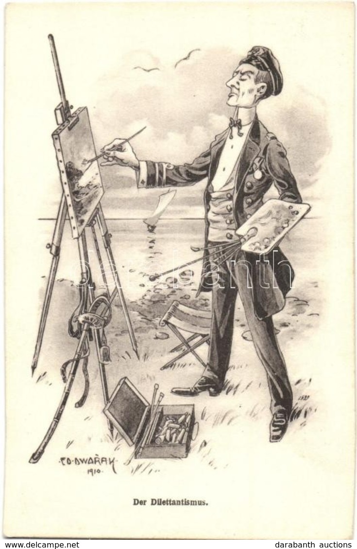 ** T1 Der Diletttantismus / K.u.K. Kriegsmarine Mariner Humour Art Postcard. G. Fano 1910-11. S: Ed. Dworak - Sin Clasificación
