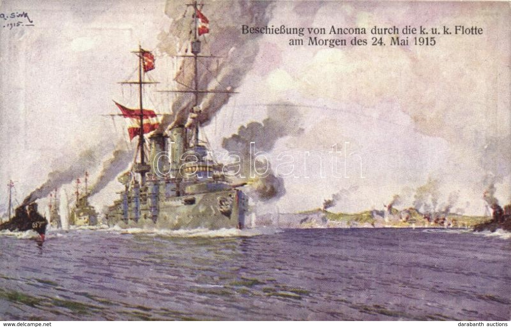 ** T2 Beschießung Von Ancona Durch Die K.u.k. Flotte Am Morgen Des 24. Mai 1915.  K.u.K. Kriegsmarine, Kriegshilfsbüro N - Sin Clasificación