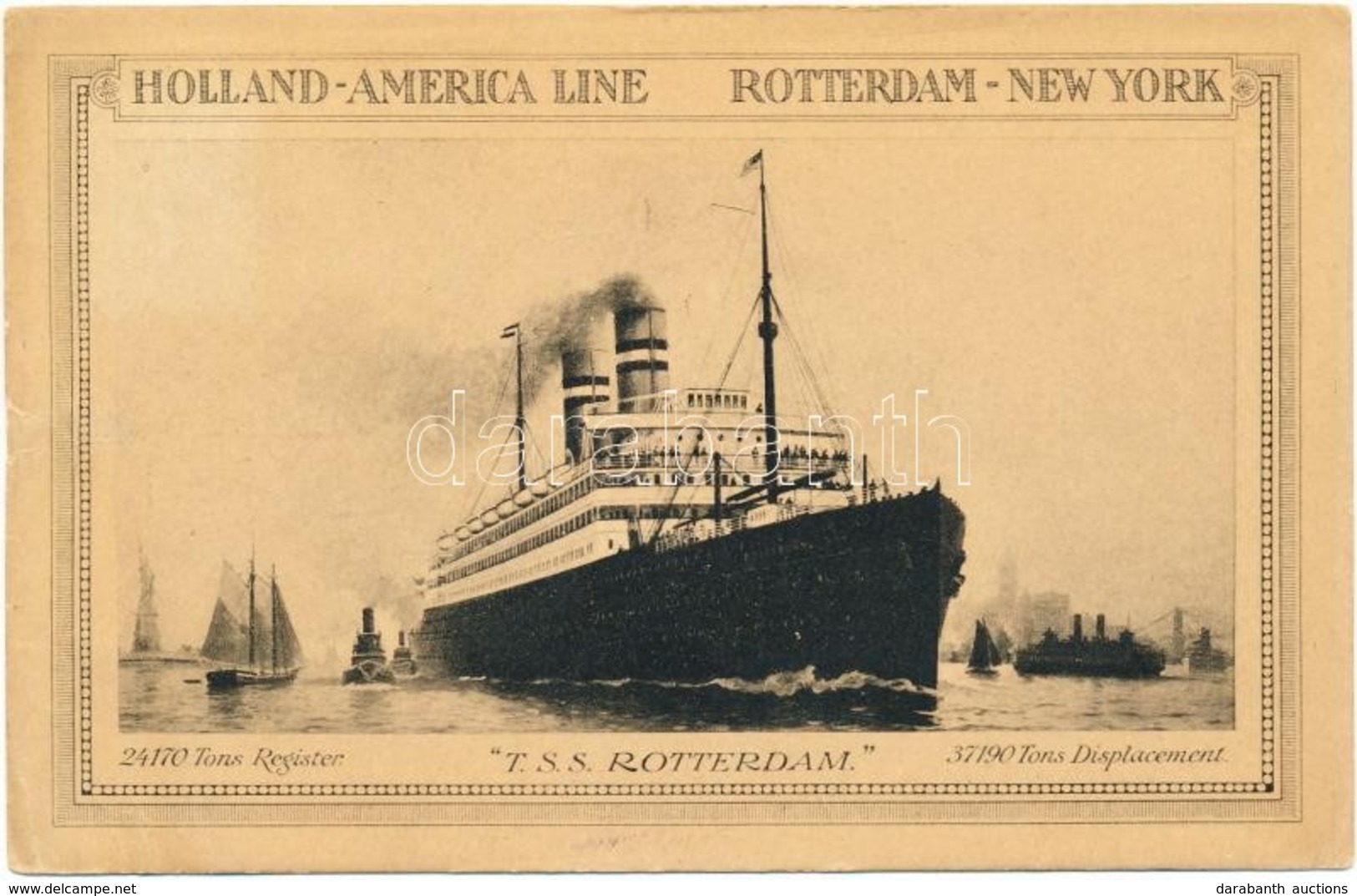 T3 T.S.S. Rotterdam, Holland-America Line (fa) - Sin Clasificación