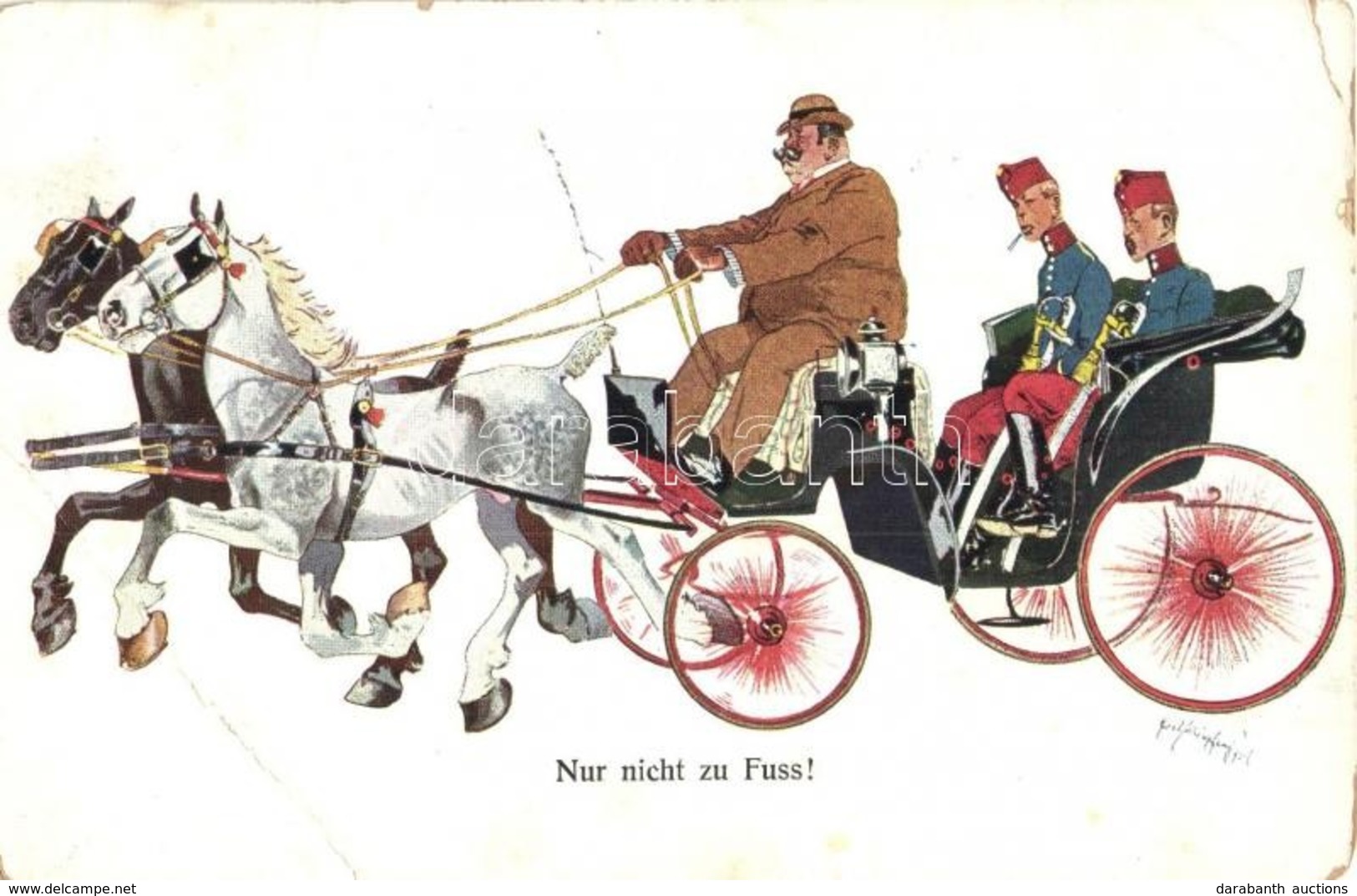 T3/T4 Nur Nicht Zu Fuss! / K.u.K. Military Art Postcard. B.K.W.I. 927-3. S: Fritz Schönpflug (EB) - Non Classificati