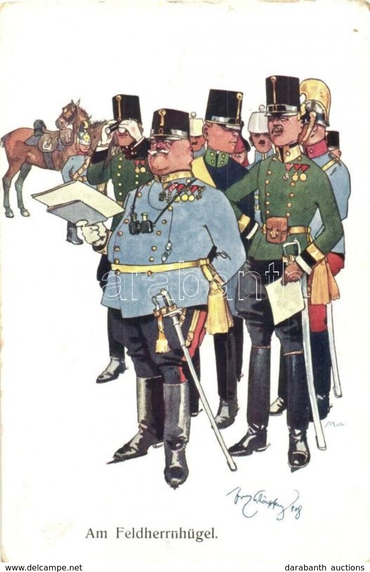 * T4 Am Feldherrnhügel / K.u.K. Military Art Postcard. B.K.W.I. 441-5. S: Fritz Schönpflug (Rb) - Sin Clasificación
