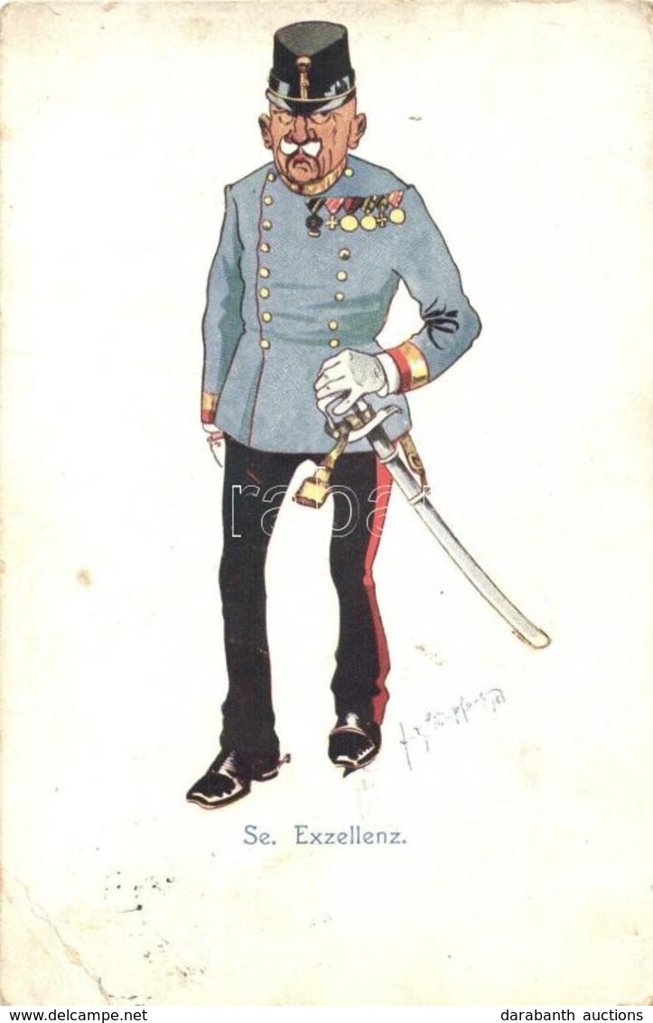 T3 Se. Exzellenz / K.u.K. Military Art Postcard, Officer. B.K.W.I. 530-5. S: Fritz Schönpflug (EK) - Sin Clasificación