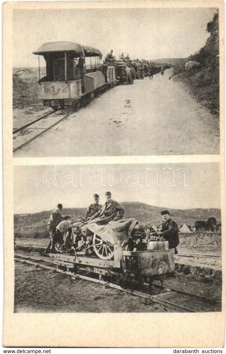 ** T2 Generatorzug Und Motorisierte Feldbahn In Albanien. Karte Nr. 6 . Des Kriegsalbums Des E.R. Vom Kriegspressequarti - Sin Clasificación