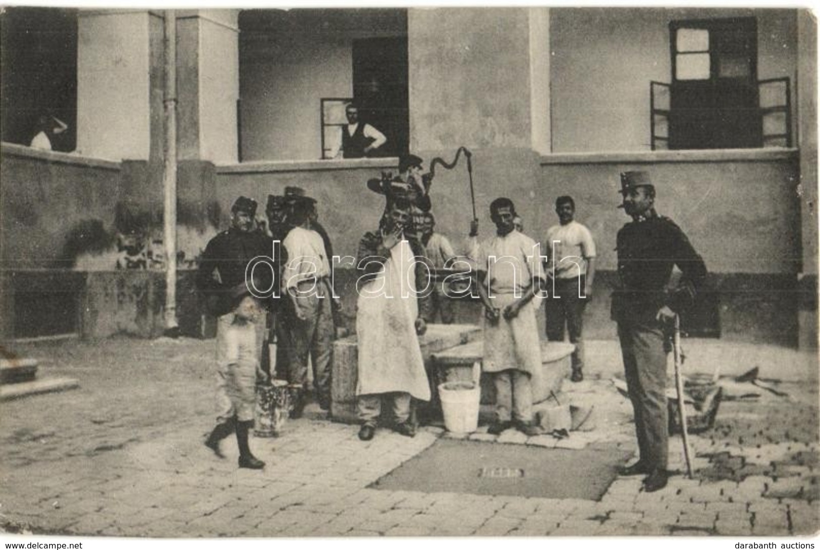 T2 1912 Szatmár, Szatmárnémeti, Satu Mare; Mosogatás A Laktanyában / K.u.K. Military, Soldiers Dishwashing In The Barrac - Sin Clasificación