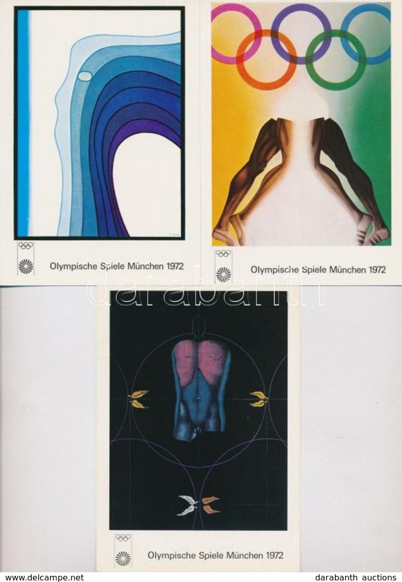 ** 1972 München, Summer Olympics - 6 Modern Art Postcards - Non Classificati