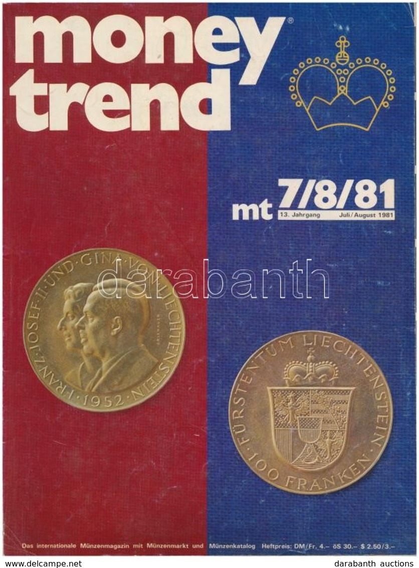 Money Trend 1975/12., 1981/7-8., 1981/9., 1981/10., 1981/11. Számai. Megkímélt állapotban - Sin Clasificación