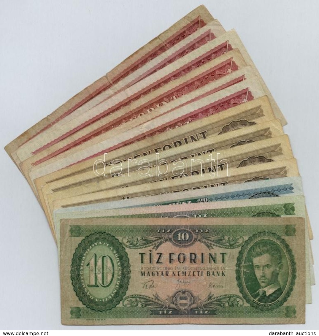 1949-1989. 13db-os Forint Bankjegy Tétel T:III,III- - Non Classificati