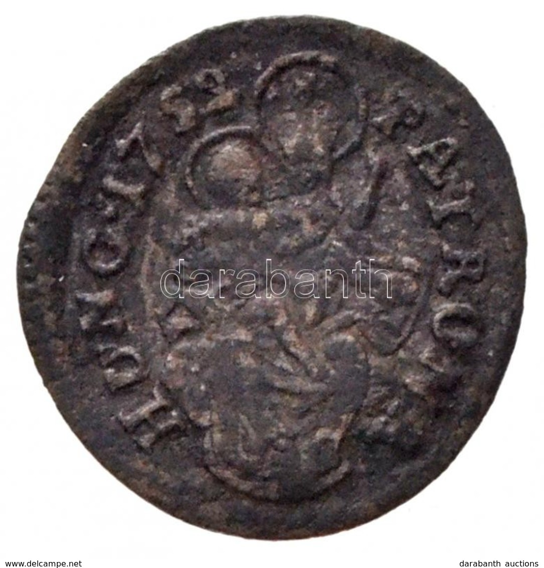 1752K-B Denár Ag 'Mária Terézia' Körmöcbánya (0,42g) T:2,2- / 
Hungary 1752K-B Denar Ag 'Maria Theresia' Kremnitz (0,42g - Sin Clasificación