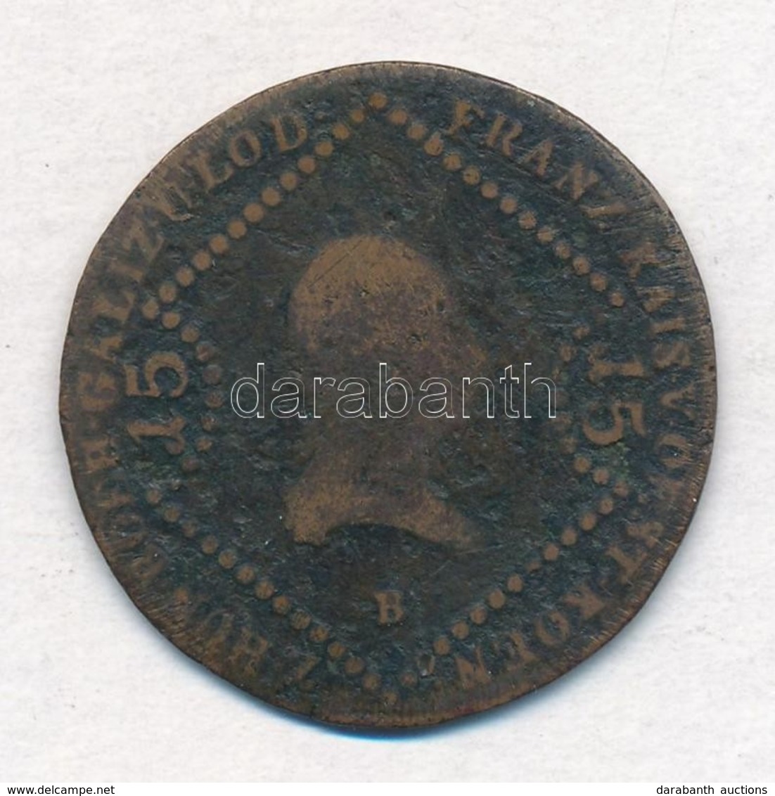 1807B 15kr Cu + 1807S 15kr Cu 'I. Ferenc' T:2-,3 - Sin Clasificación