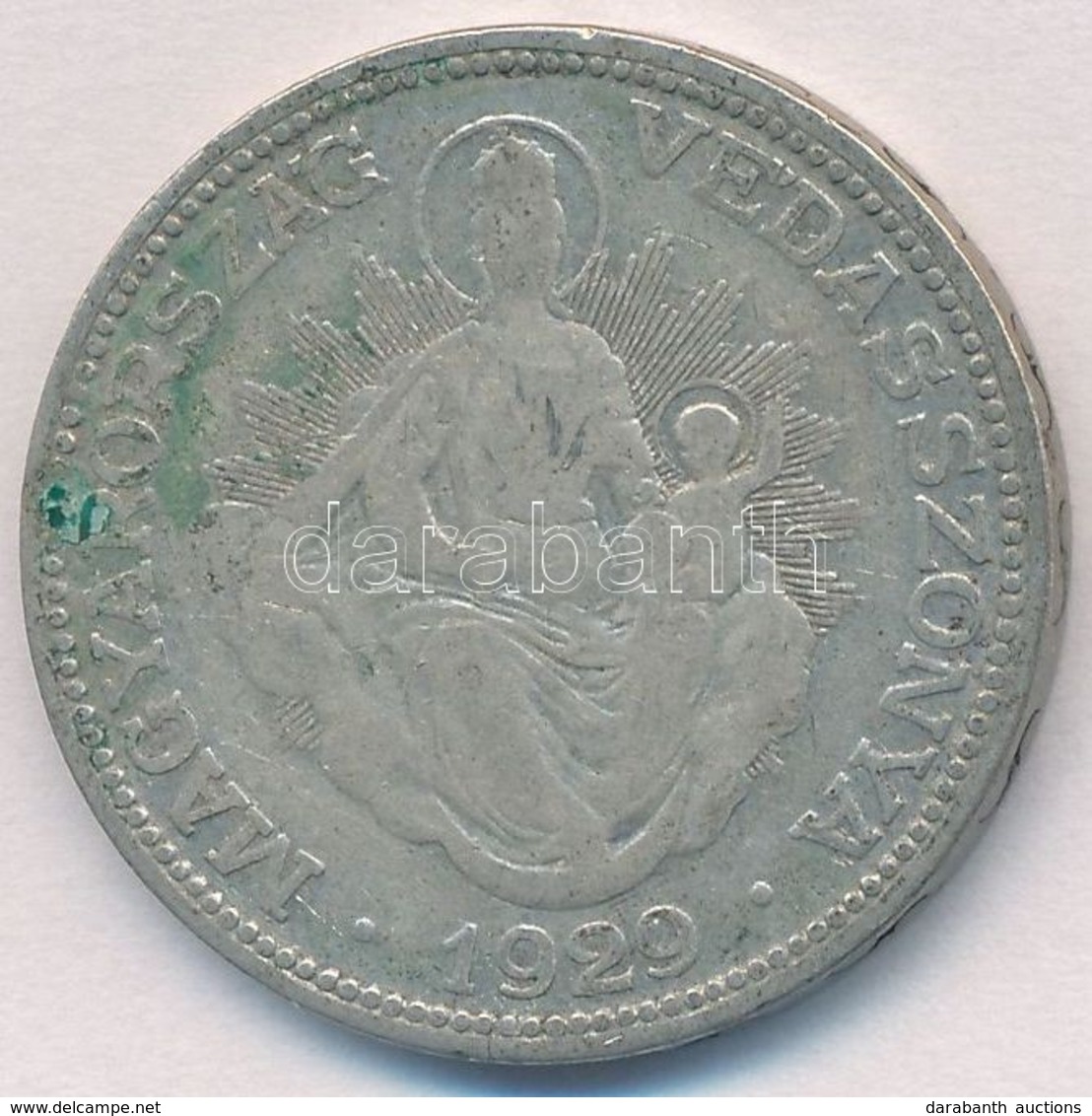 1929. 2P Ag 'Madonna' T:3 Patina
Adamo P7 - Ohne Zuordnung