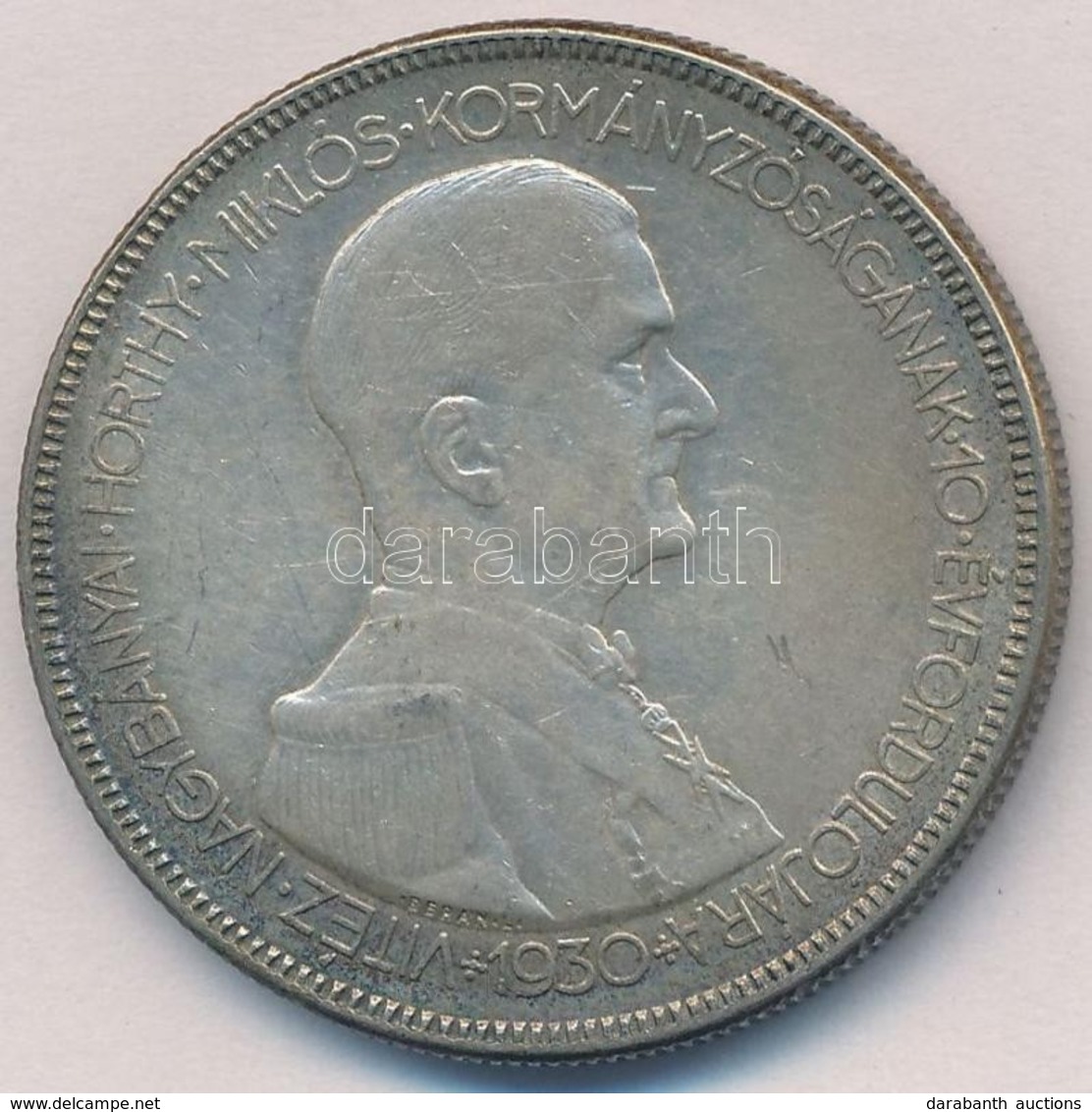 1930. 5P Ag 'Horthy Jobbra' T:2,2- Patina
Adamo P8 - Ohne Zuordnung