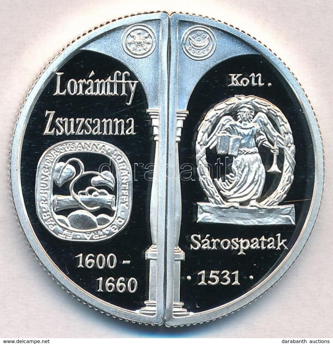 2000. 2000Ft Ag 'Lórántffy Zsuzsanna / Sárospatak' (2xklf) Tanúsítvánnyal T:PP
Hungary 2000. 2000 Forint Ag 'Zsuzsanna L - Sin Clasificación